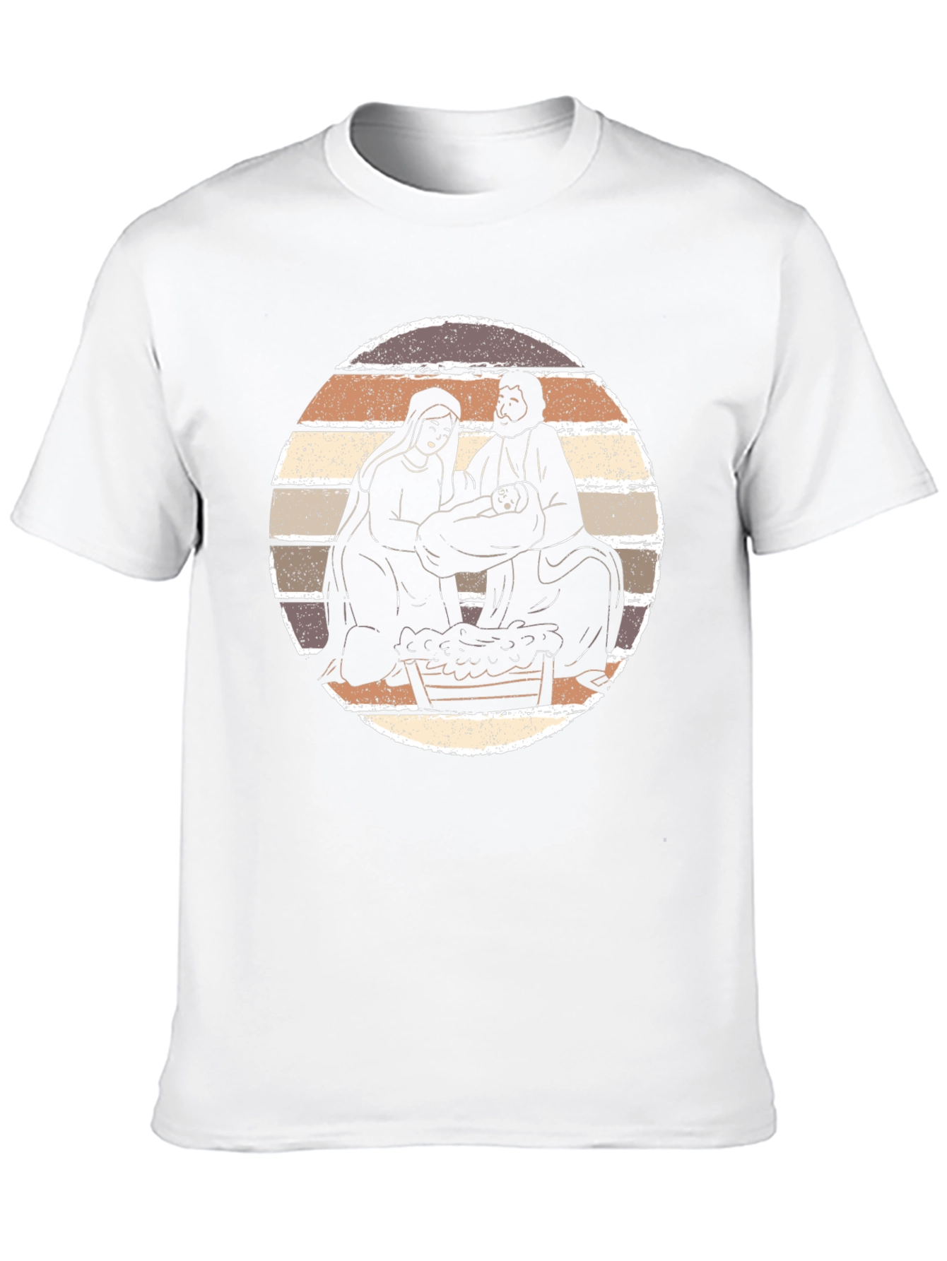 Nativity Scene Graphic Tee - Black