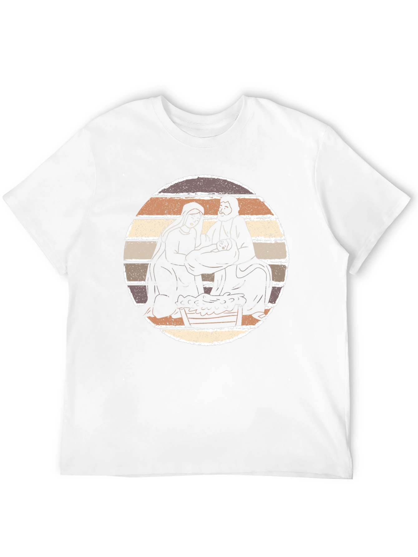 Nativity Scene Graphic Tee - Black