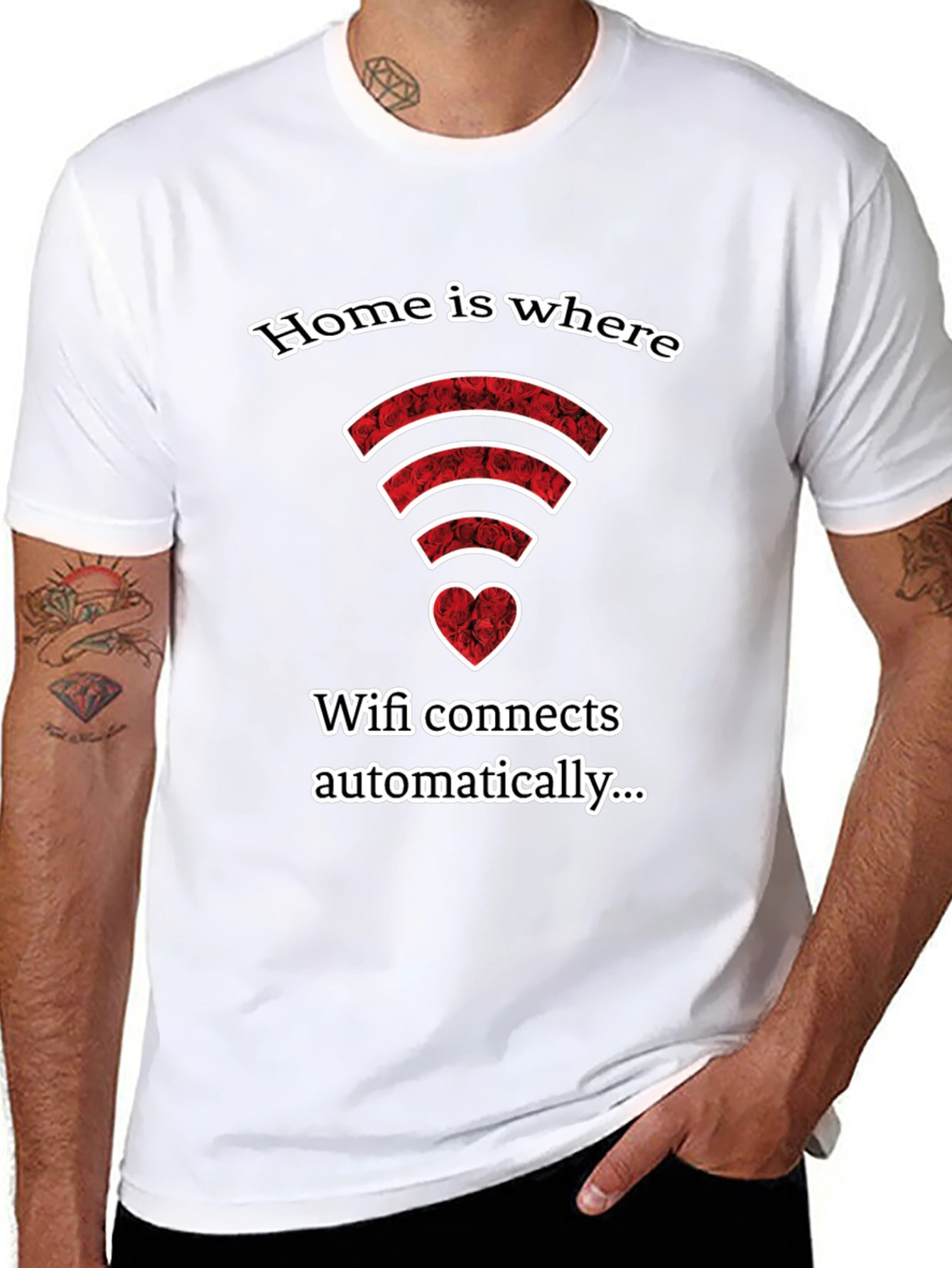 Home is Where Wifi Connects Automatically T-Shirt