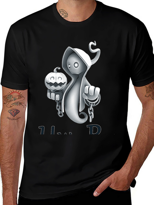 Spooky Ghost Pumpkin Halloween T-Shirt