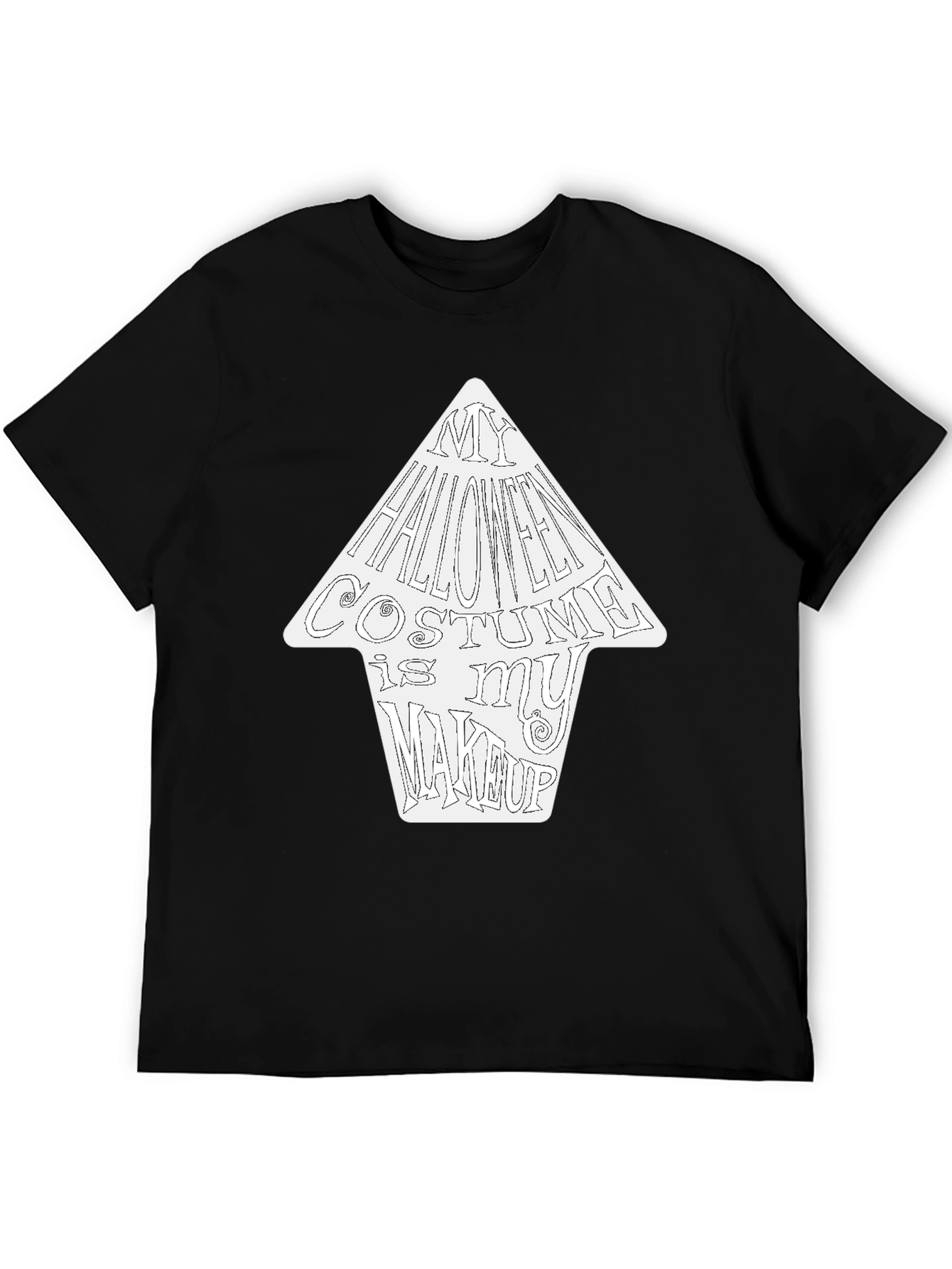 Halloween Costume Makeup T-Shirt - Funny Graphic Tee