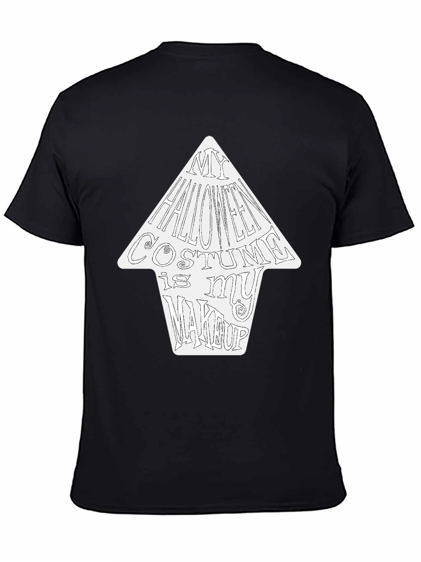 Halloween Costume Makeup T-Shirt - Funny Graphic Tee