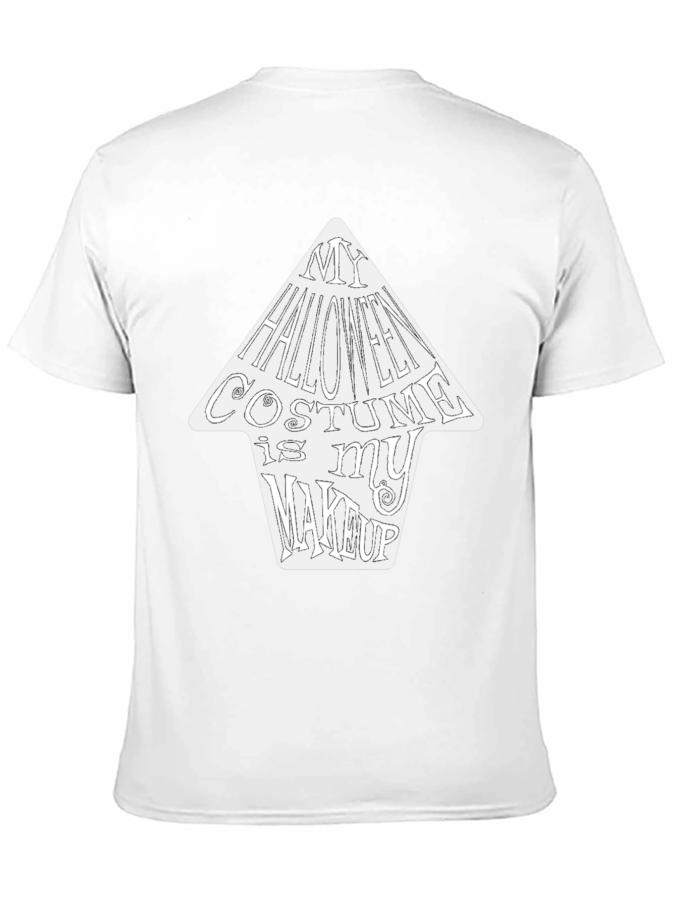 Halloween Costume Makeup T-Shirt - Funny Graphic Tee