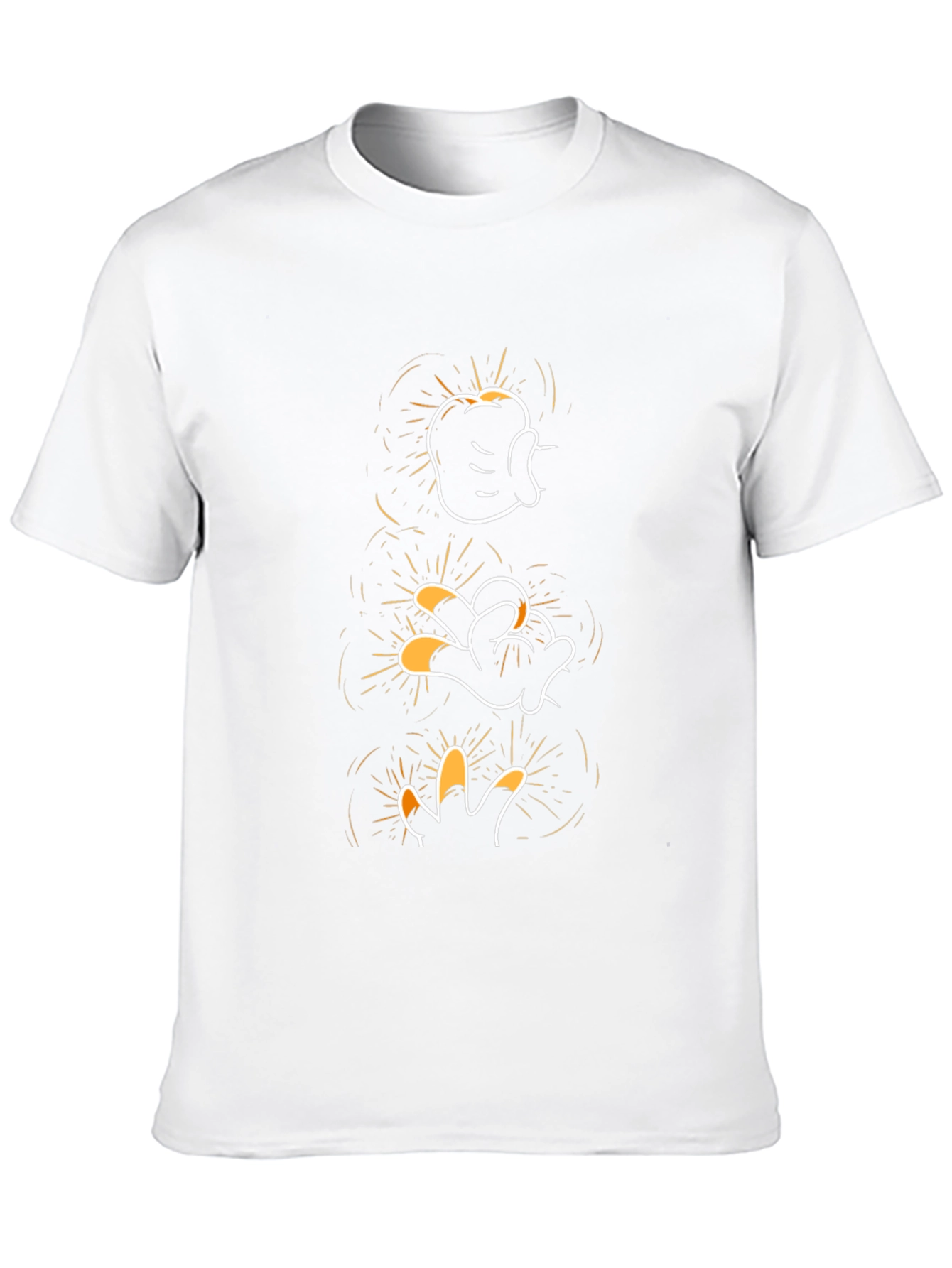 Mickey Mouse Glove Hand Evolution Black T-Shirt