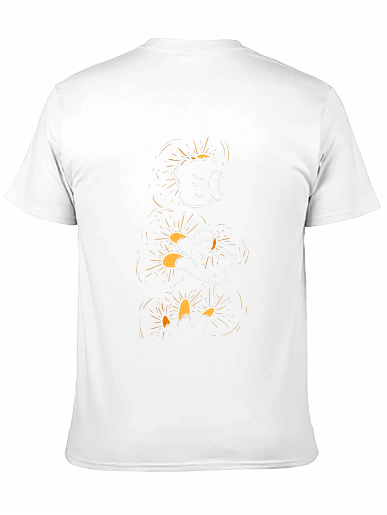 Mickey Mouse Glove Hand Evolution Black T-Shirt