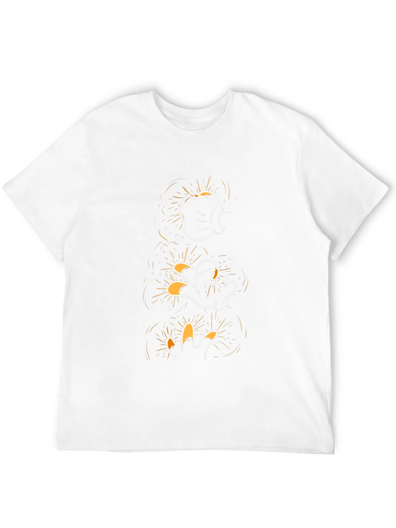 Mickey Mouse Glove Hand Evolution Black T-Shirt