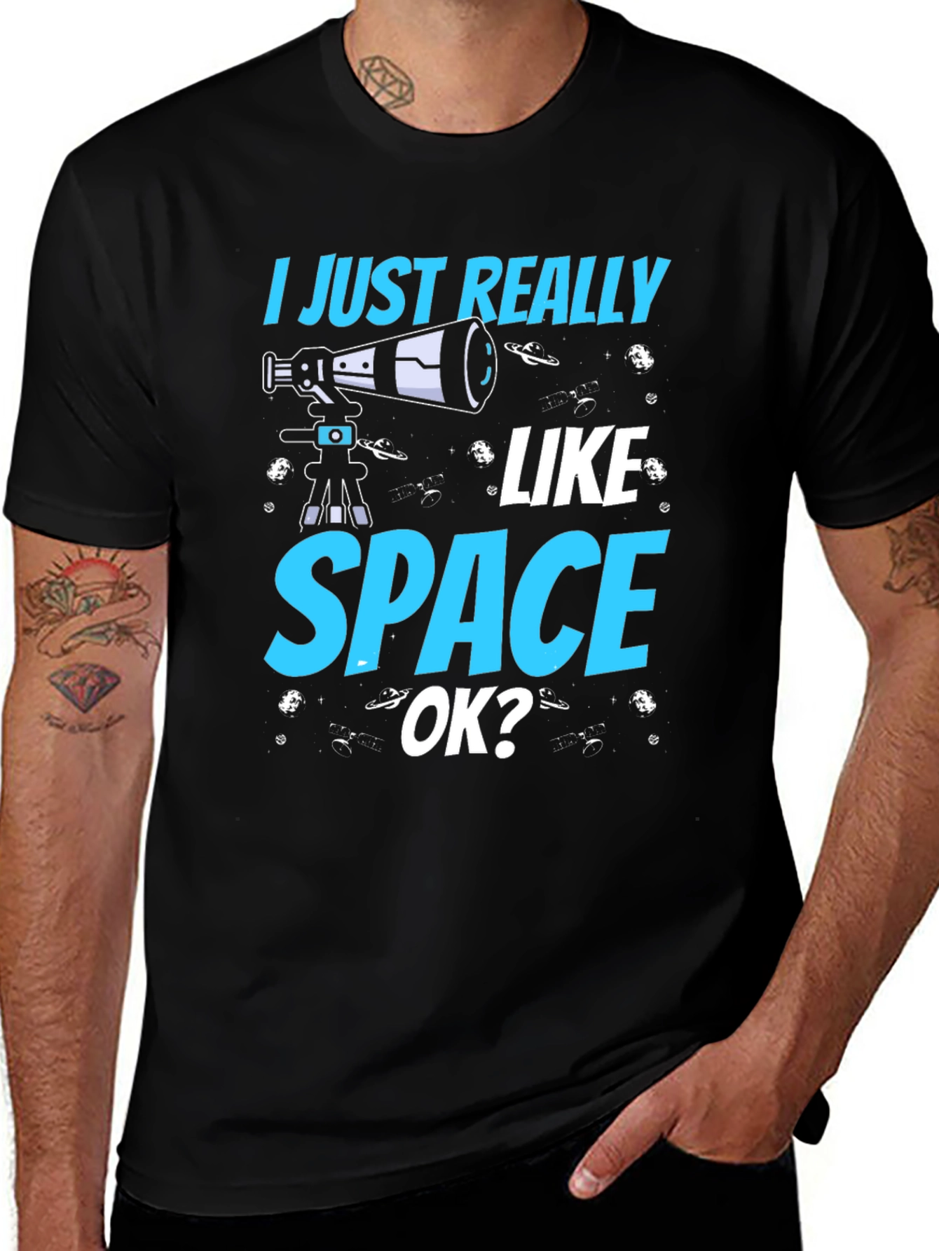 I Just Really Like Space OK? Graphic T-Shirt