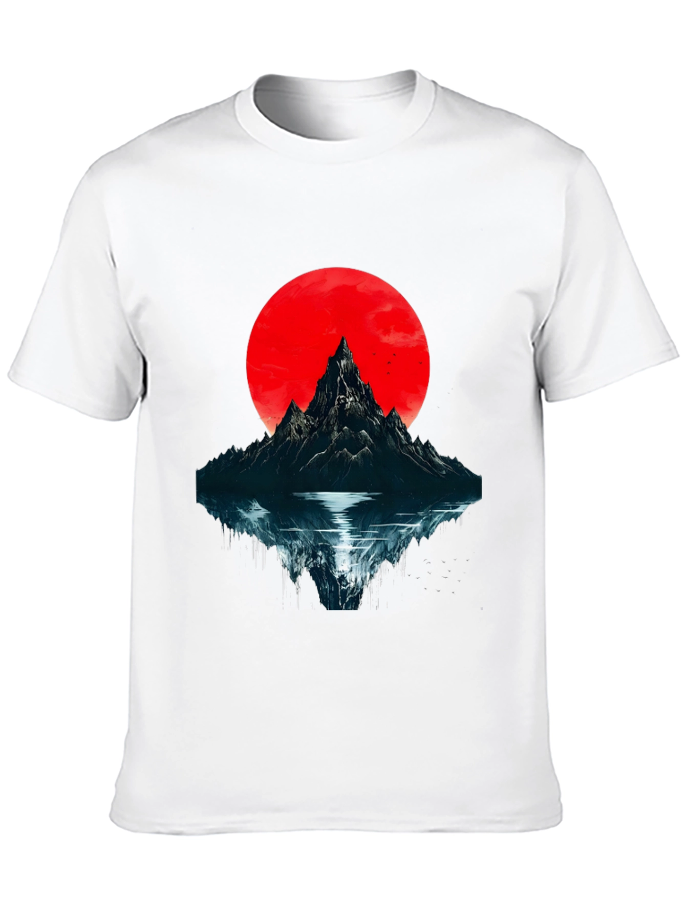 Mountain & Moon Graphic T-Shirt - Black