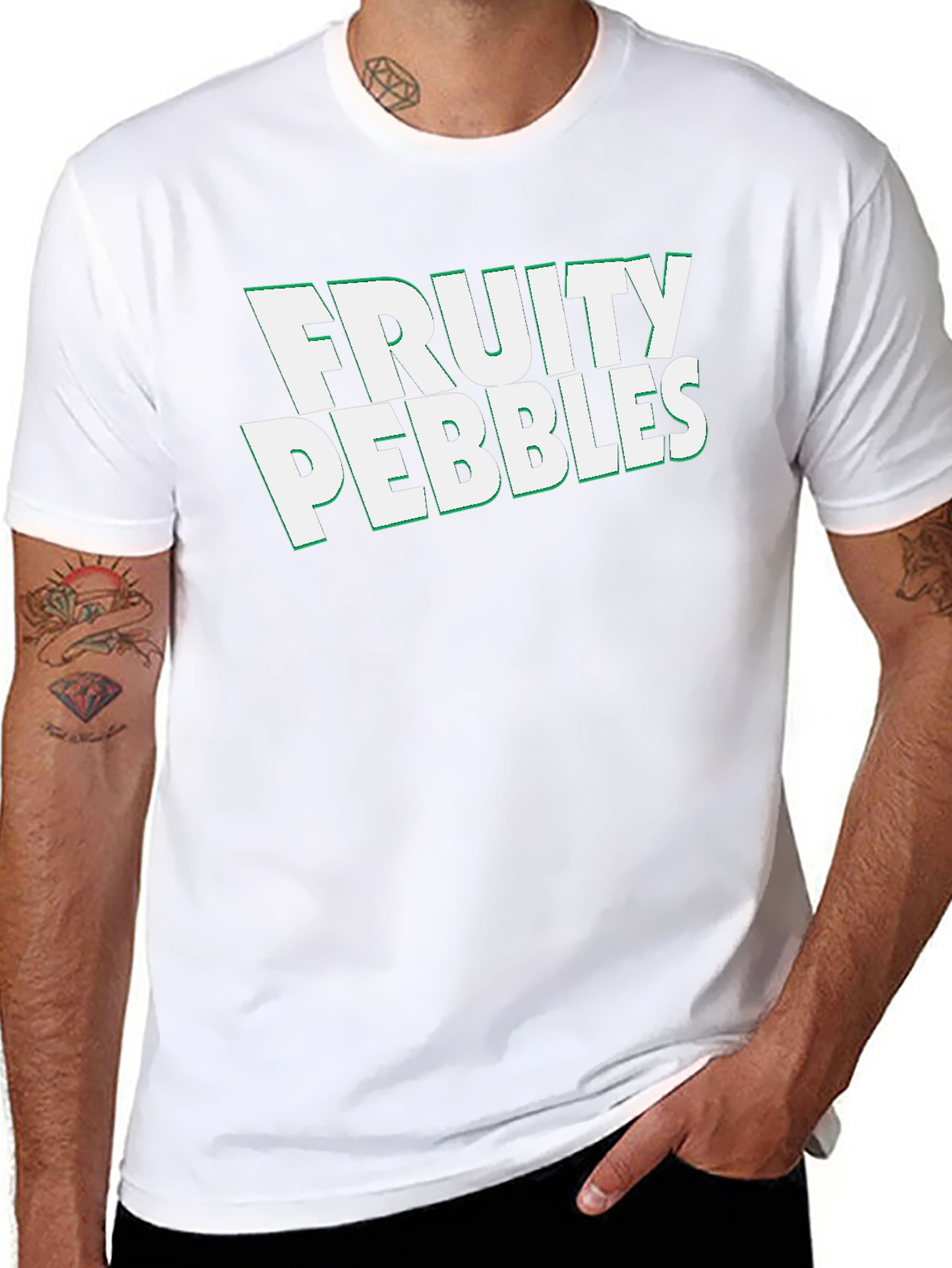 Fruity Pebbles Black Graphic Tee