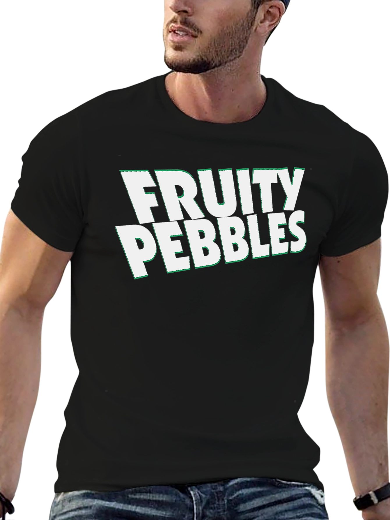 Fruity Pebbles Black Graphic Tee