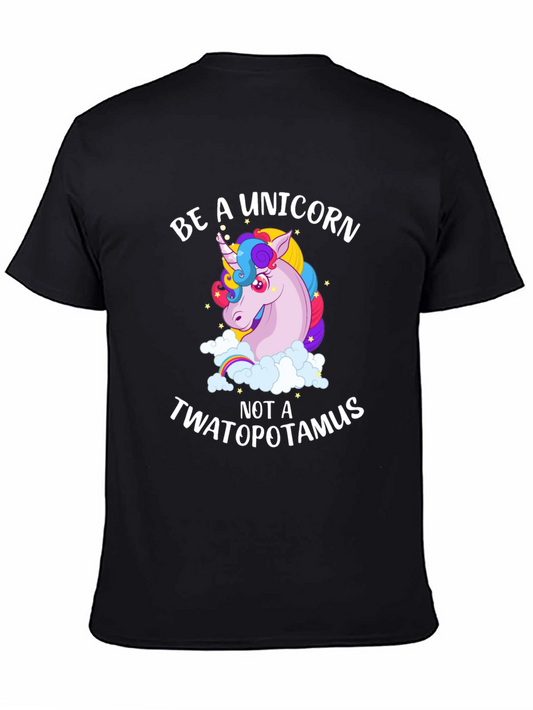 Be a Unicorn T-Shirt - Black Graphic Tee