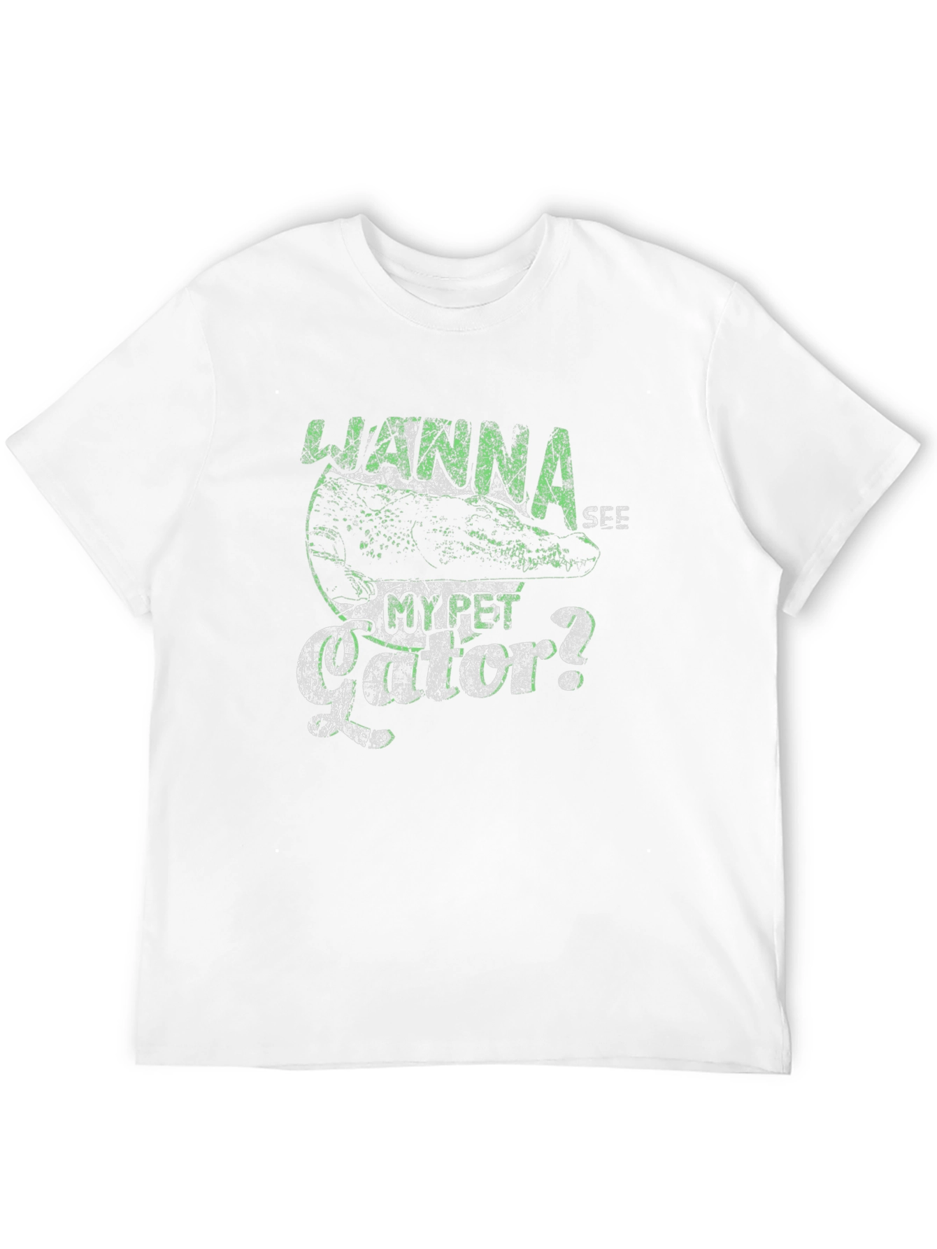 Wanna See My Pet Gator? T-Shirt - Black
