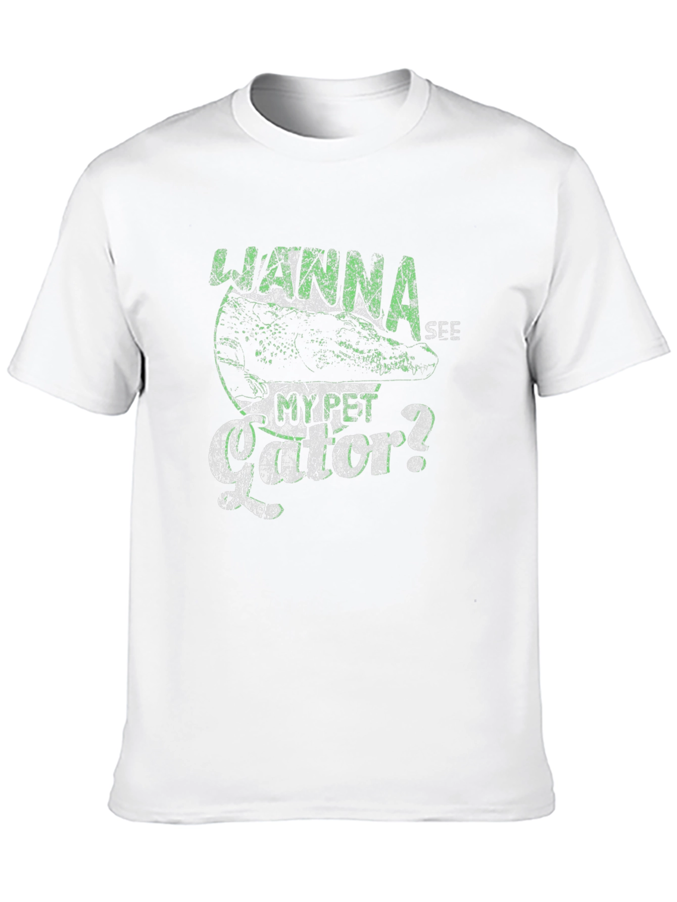 Wanna See My Pet Gator? T-Shirt - Black