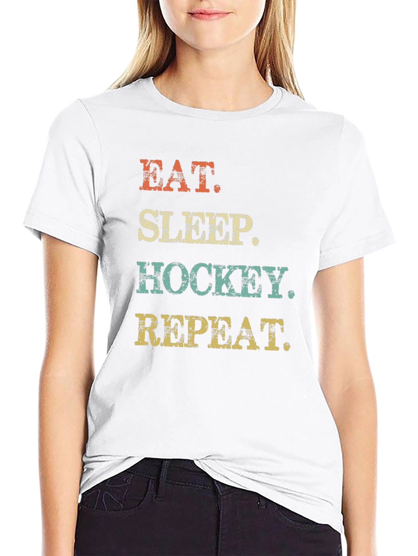 Eat Sleep Hockey Repeat T-Shirt