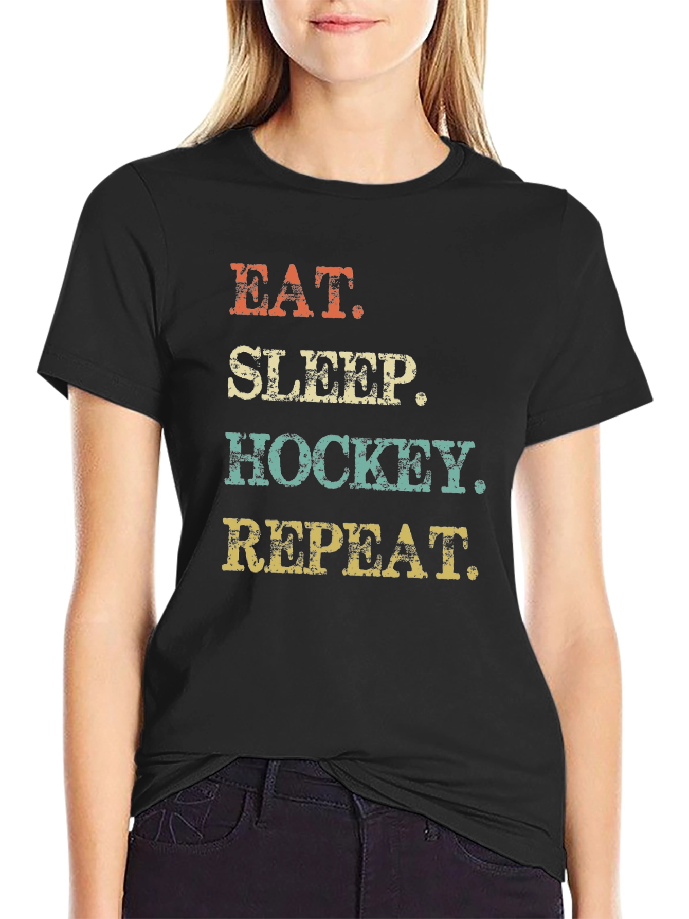 Eat Sleep Hockey Repeat T-Shirt