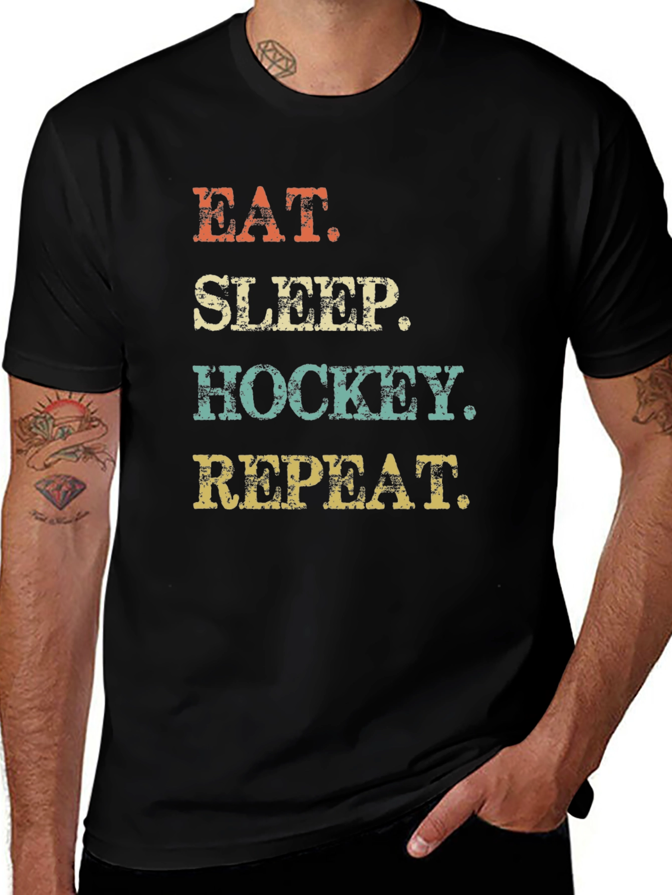 Eat Sleep Hockey Repeat T-Shirt