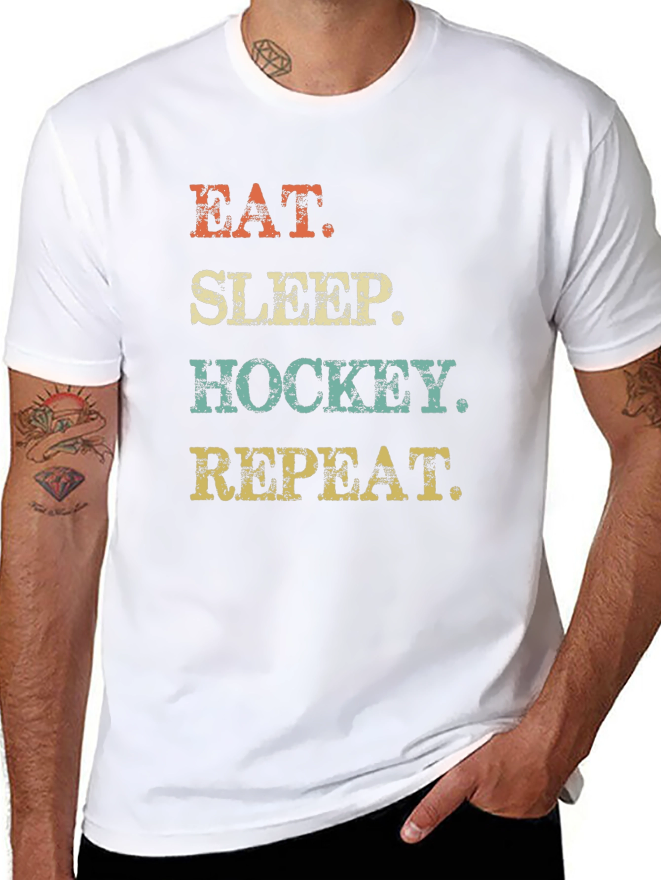 Eat Sleep Hockey Repeat T-Shirt