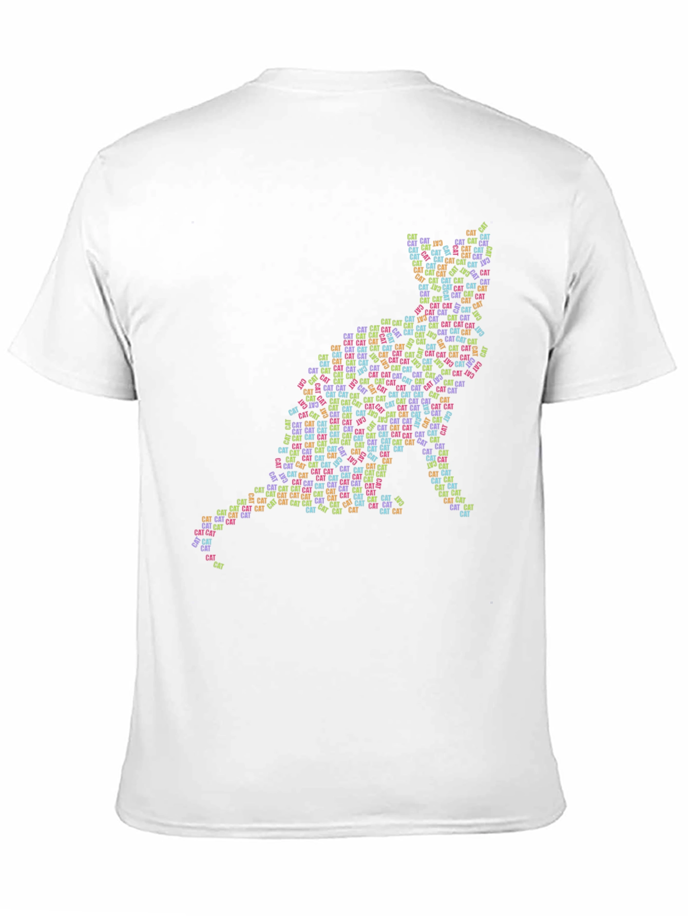 Cat Word Art Graphic T-Shirt