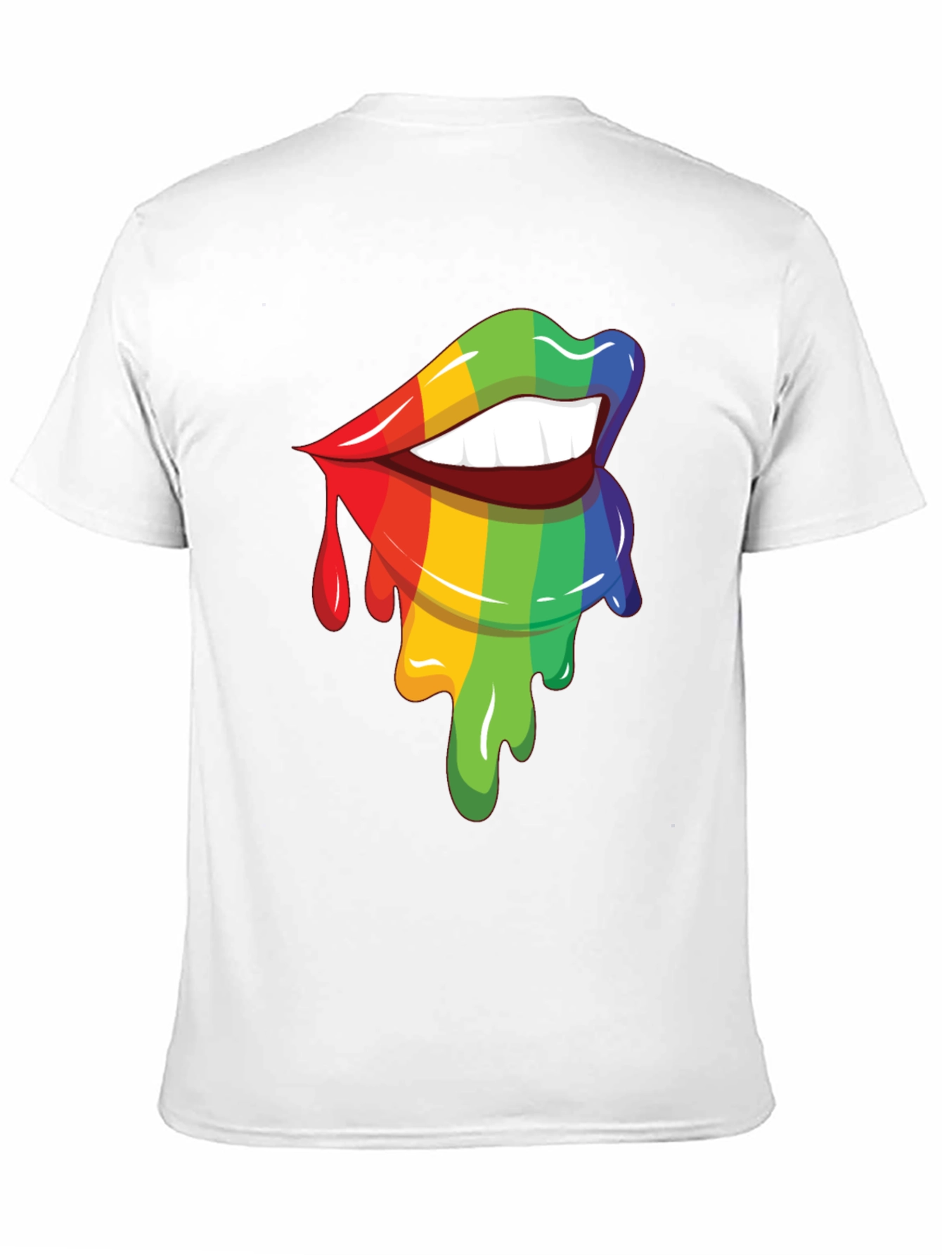 Rainbow Lips Graphic Tee - Pride Apparel