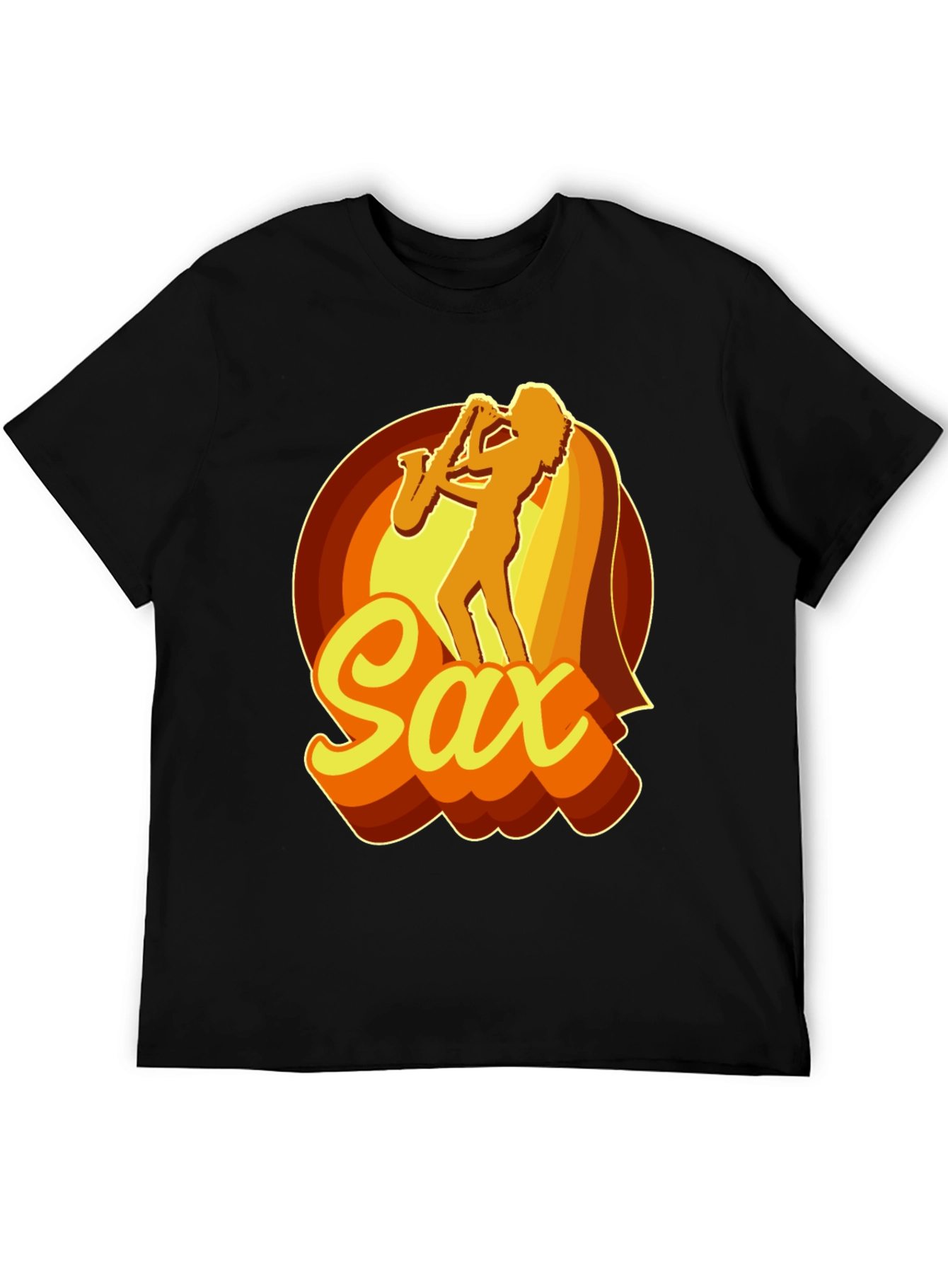 Retro Saxophone Player Graphic T-Shirt