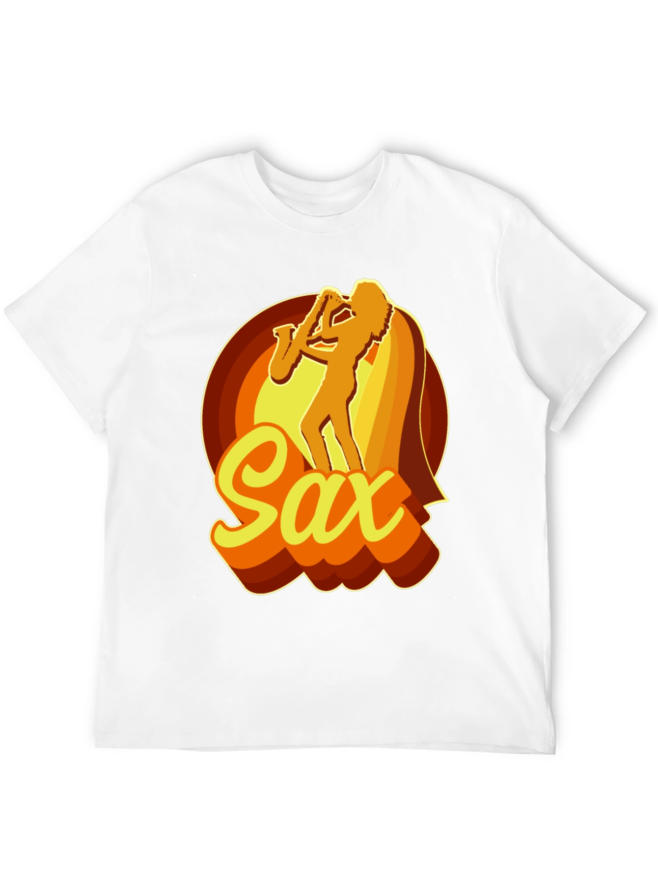 Retro Saxophone Player Graphic T-Shirt