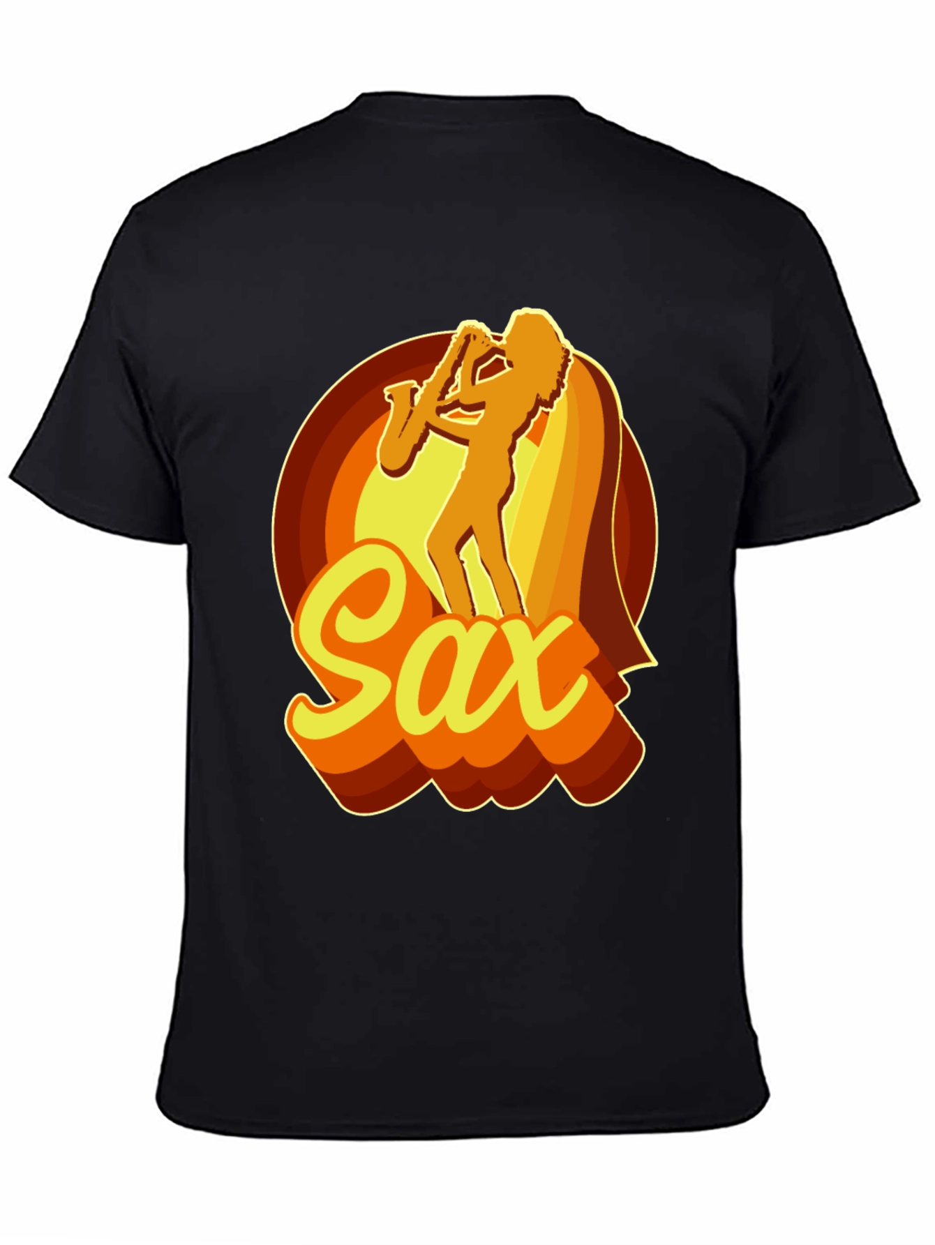 Retro Saxophone Player Graphic T-Shirt
