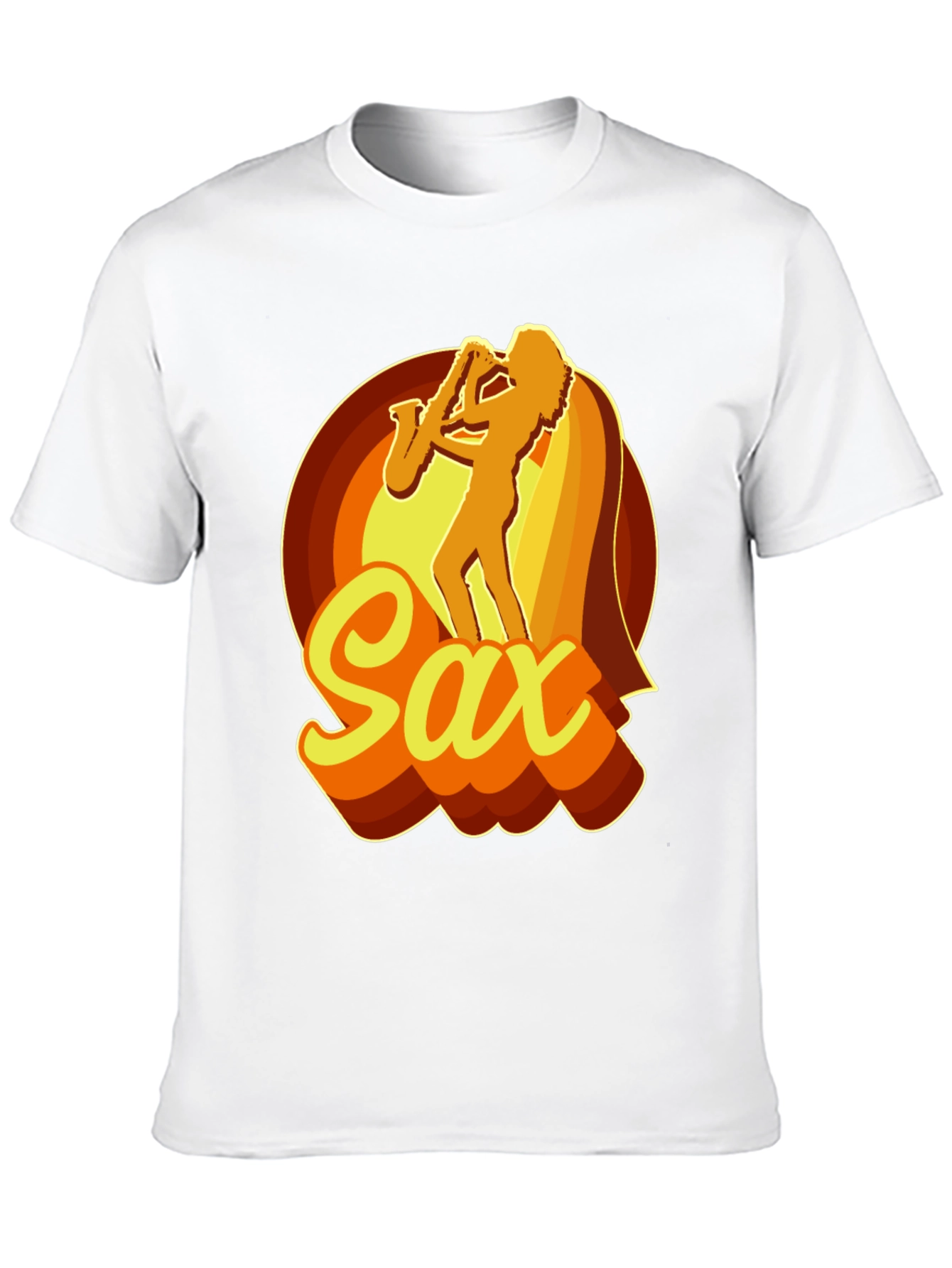 Retro Saxophone Player Graphic T-Shirt