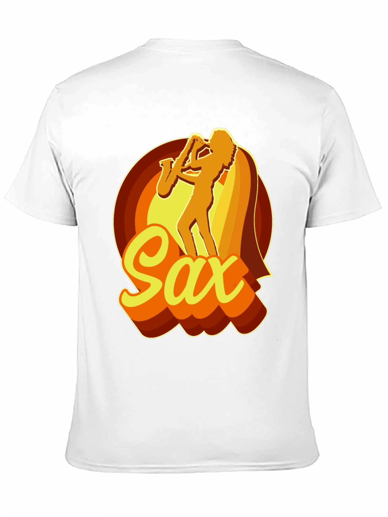 Retro Saxophone Player Graphic T-Shirt
