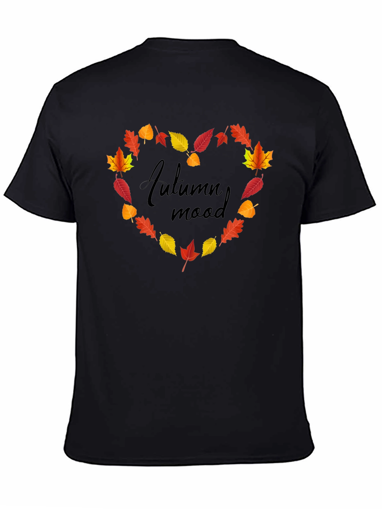 Autumn Mood Leaf Heart T-Shirt