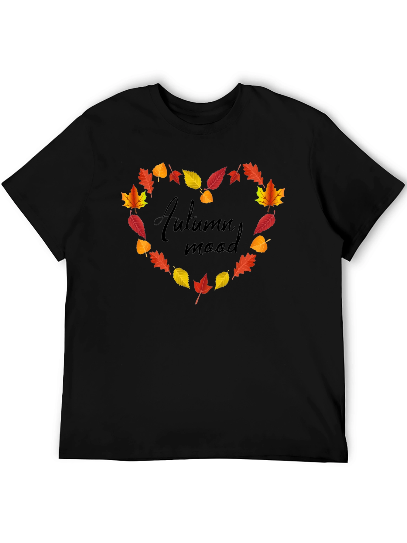 Autumn Mood Leaf Heart T-Shirt