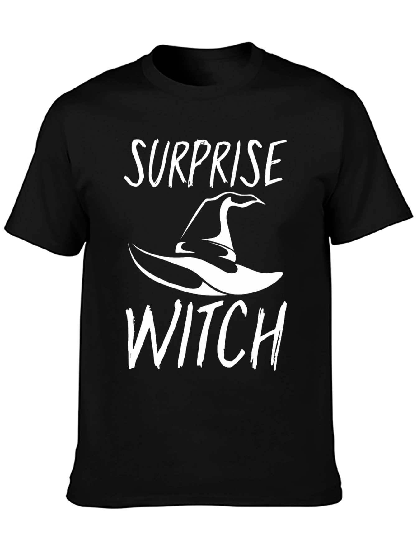 Surprise Witch Graphic Tee - Halloween Party Shirt
