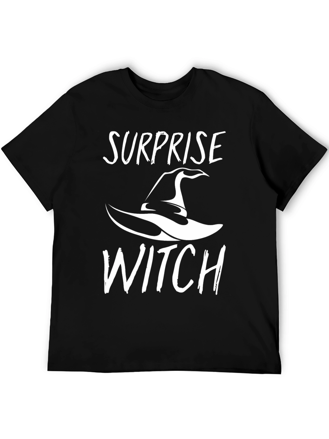 Surprise Witch Graphic Tee - Halloween Party Shirt