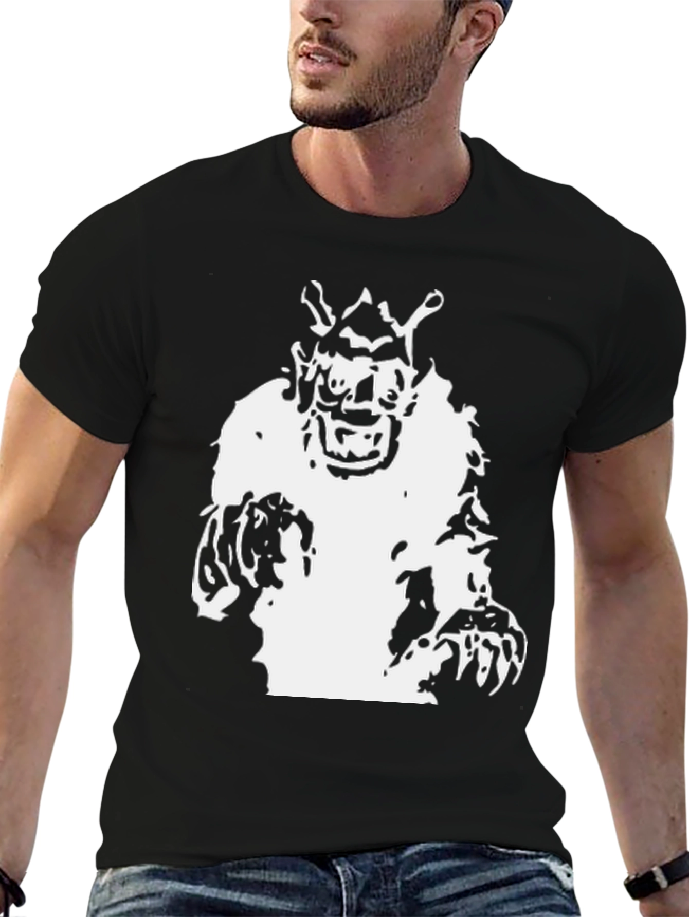 Monster Graphic Black T-Shirt