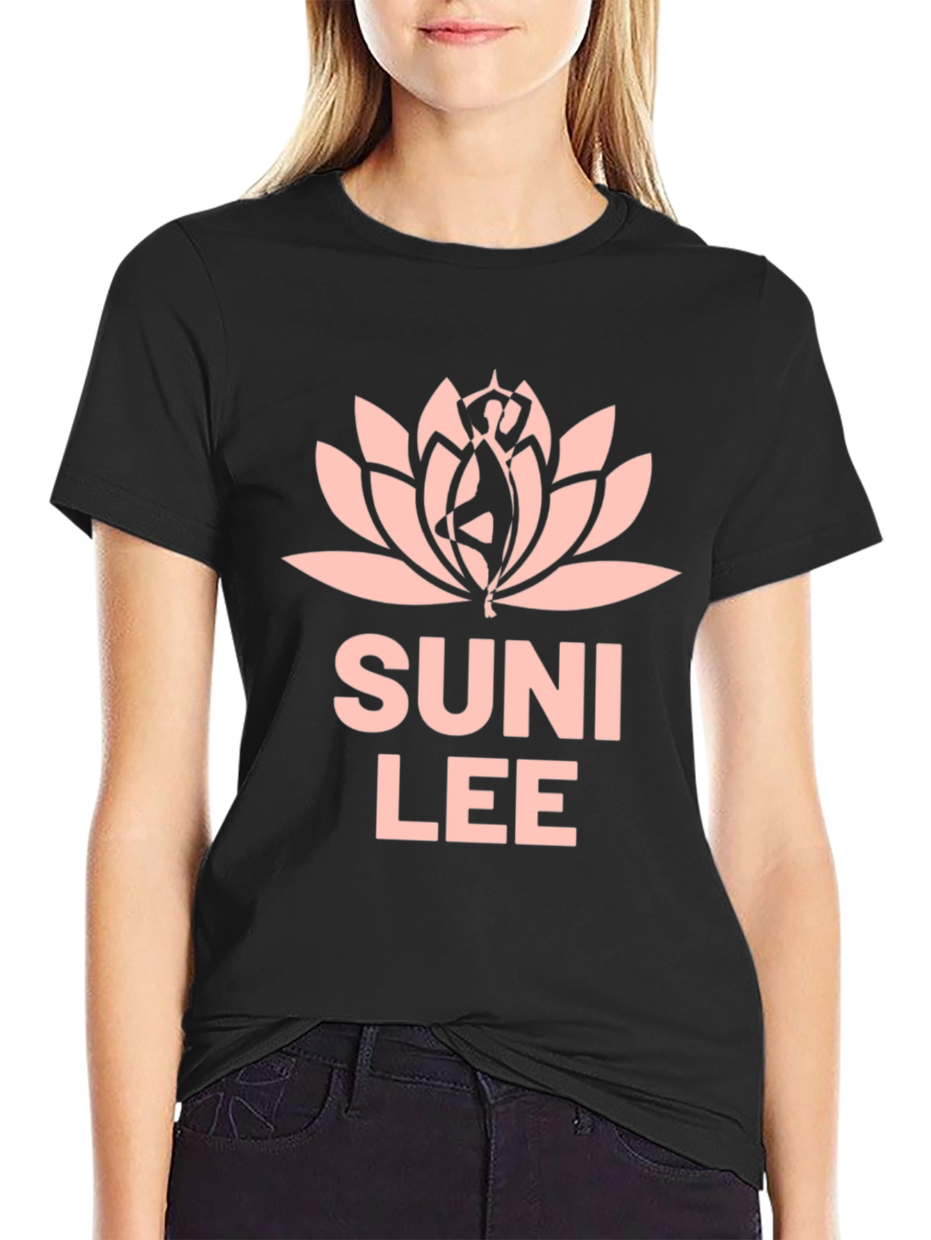 Suni Lee Lotus Graphic T-Shirt - Black