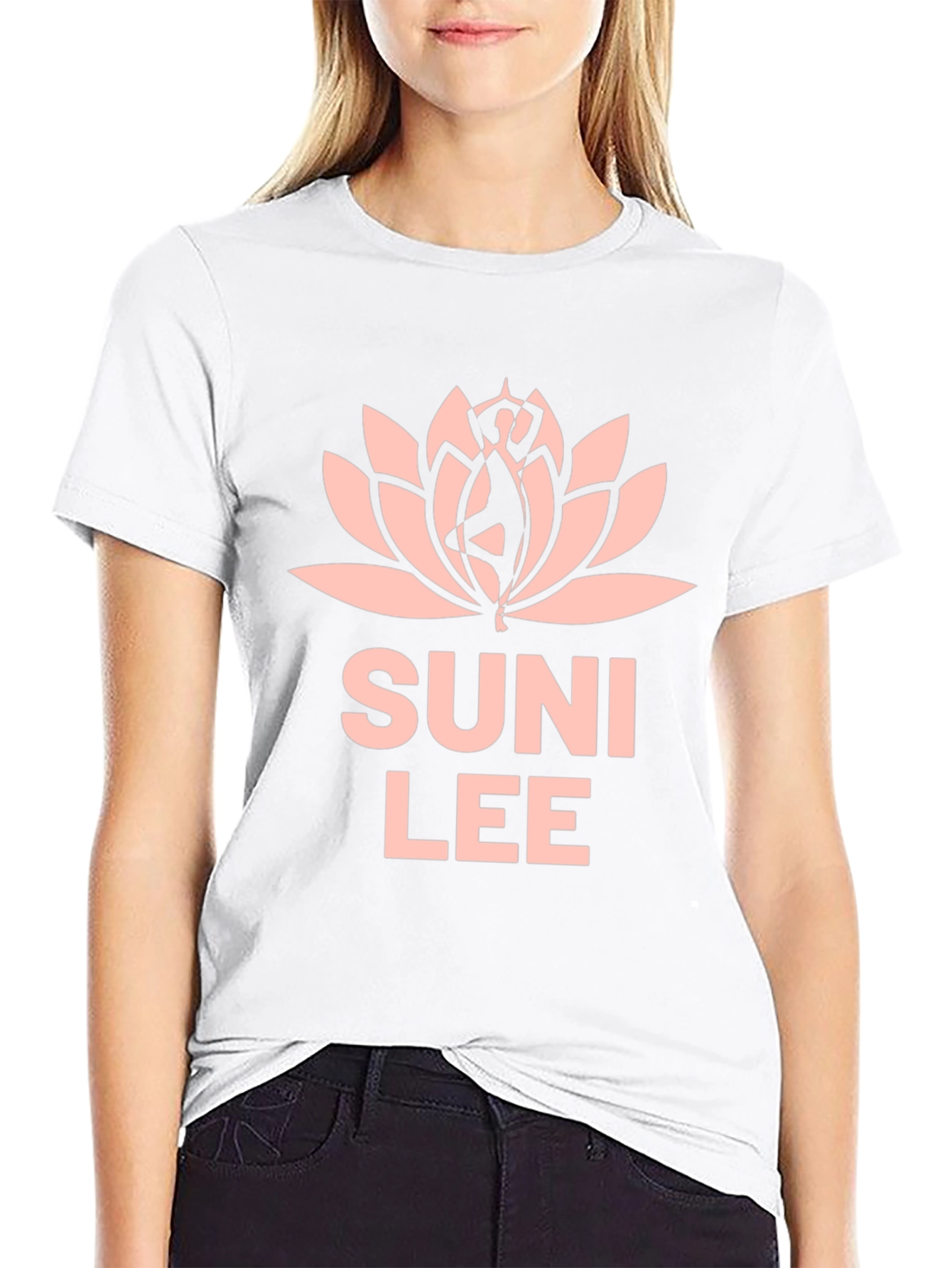 Suni Lee Lotus Graphic T-Shirt - Black