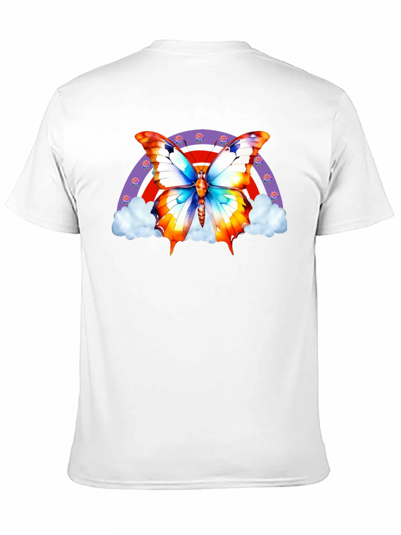 Butterfly Rainbow T-Shirt - Stylish Graphic Tee