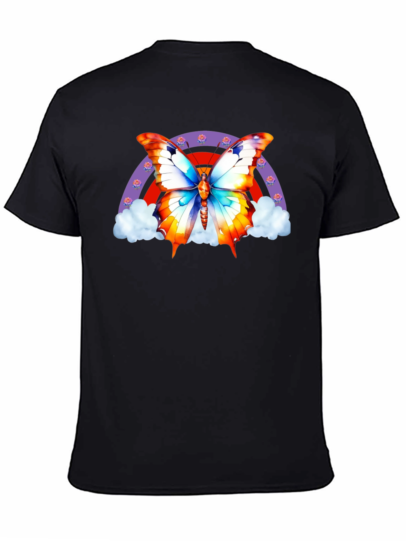 Butterfly Rainbow T-Shirt - Stylish Graphic Tee