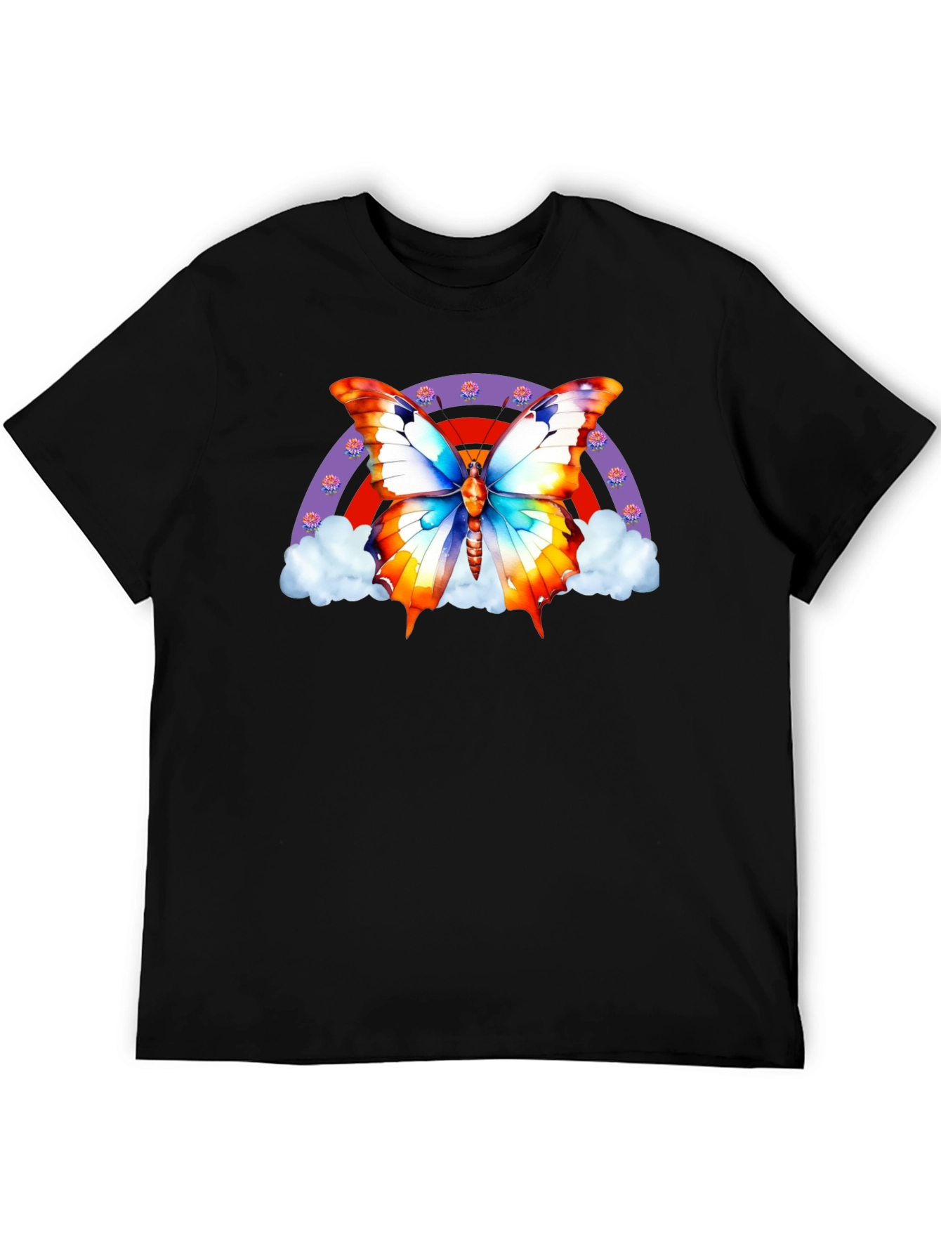Butterfly Rainbow T-Shirt - Stylish Graphic Tee