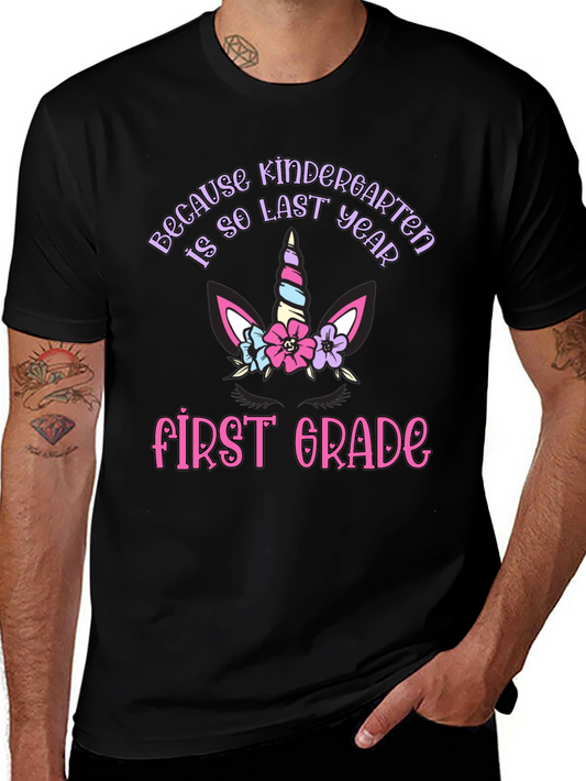 First Grade Unicorn Tee - Kindergarten Graduate Shirt