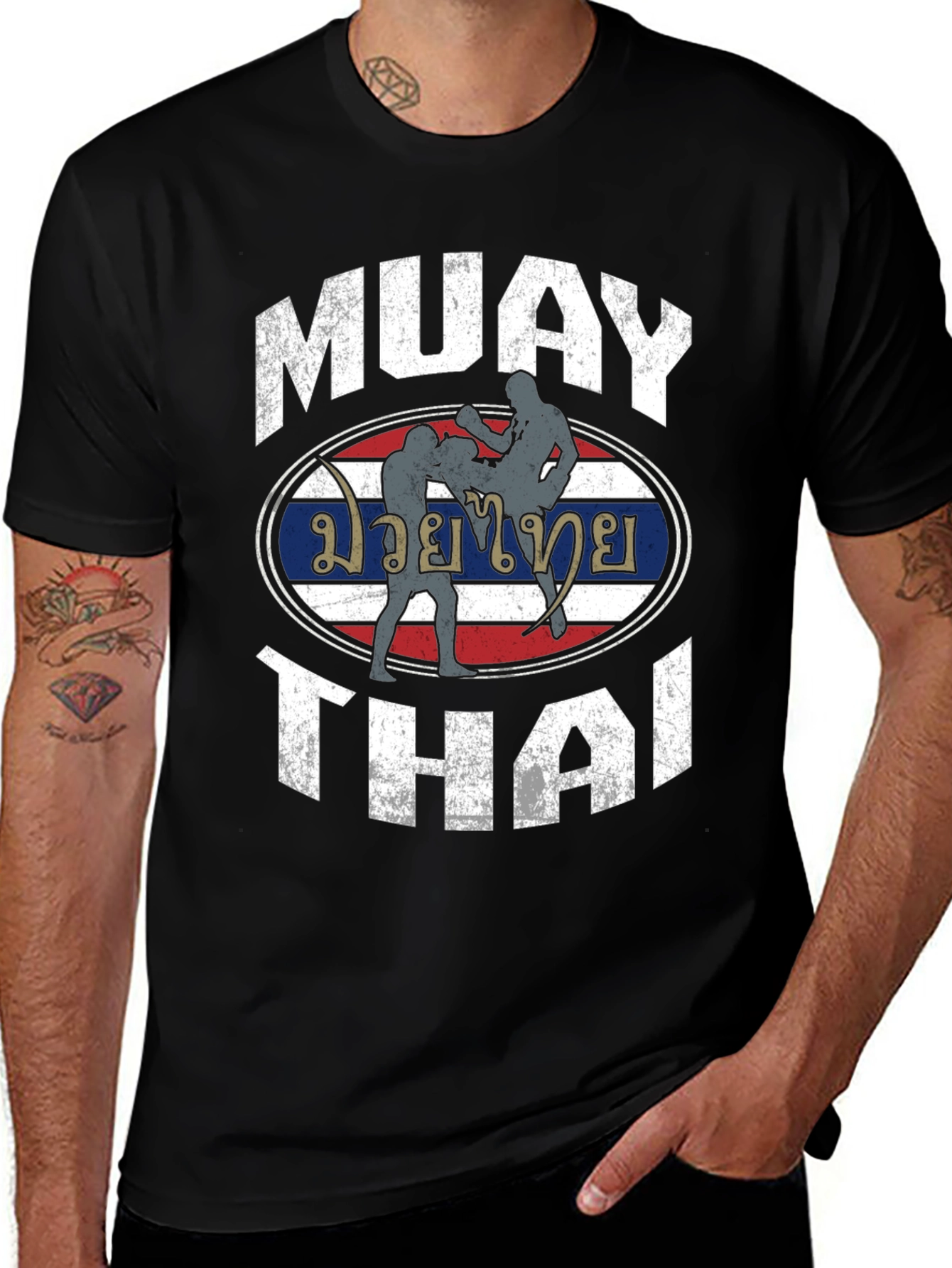 Muay Thai T-Shirt Retro Boxing Tee