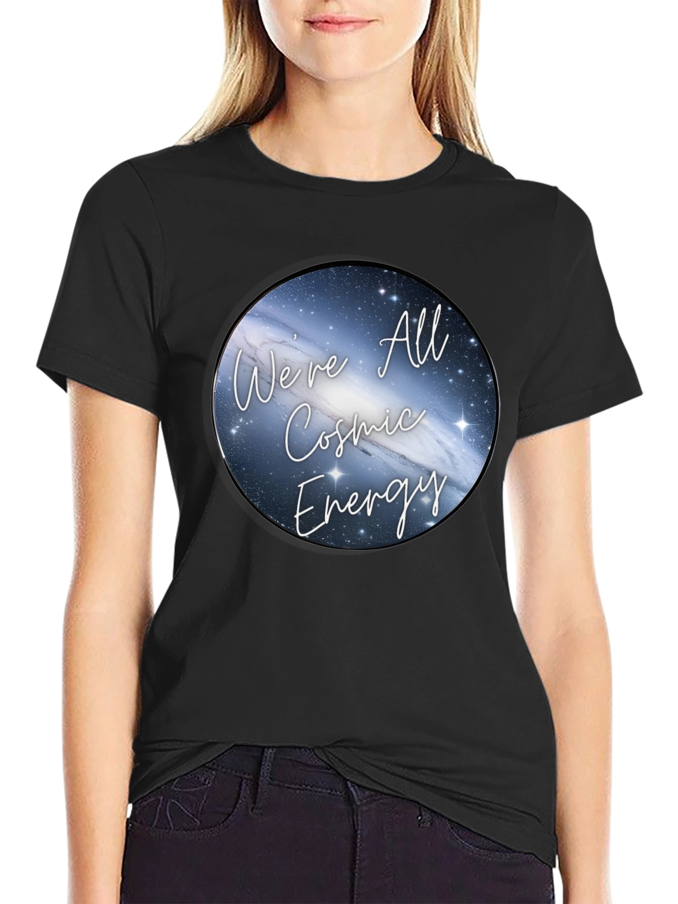 Cosmic Energy T-Shirt - Galaxy Design Tee