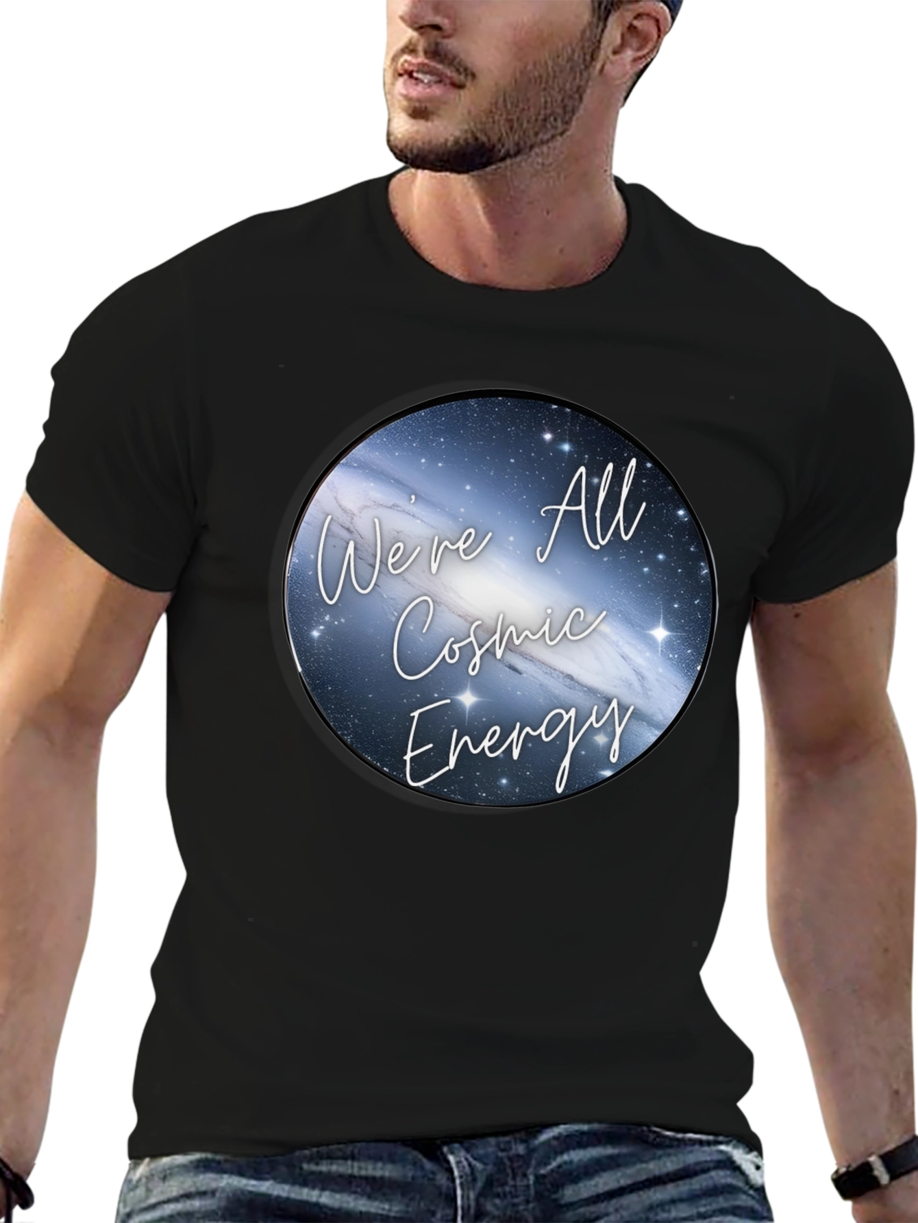 Cosmic Energy T-Shirt - Galaxy Design Tee