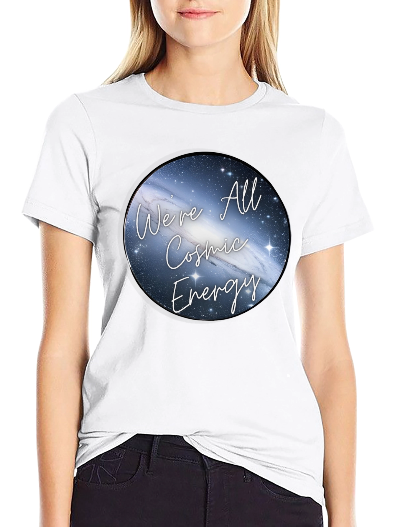 Cosmic Energy T-Shirt - Galaxy Design Tee