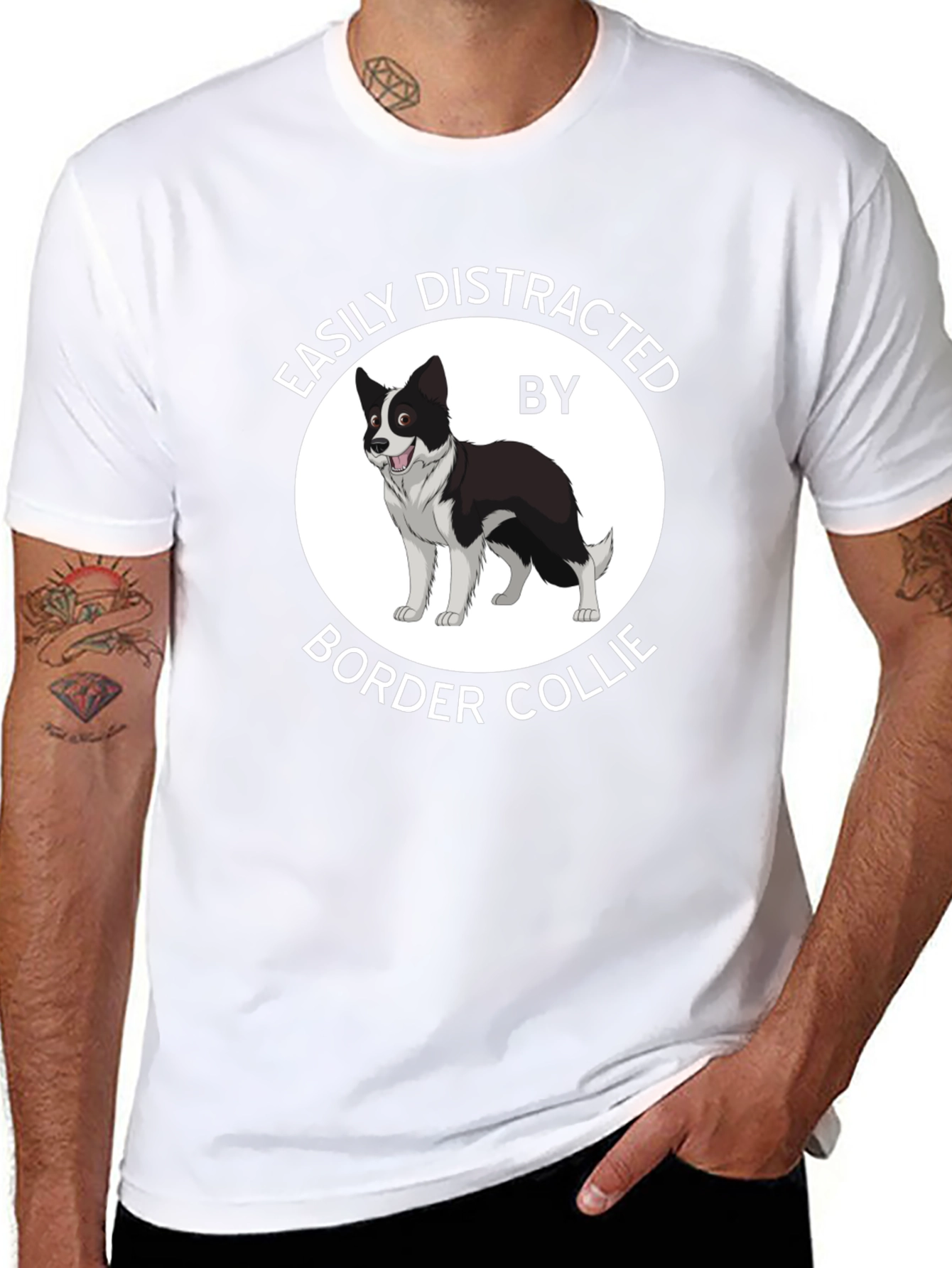 Easily Distracted Border Collie T-Shirt