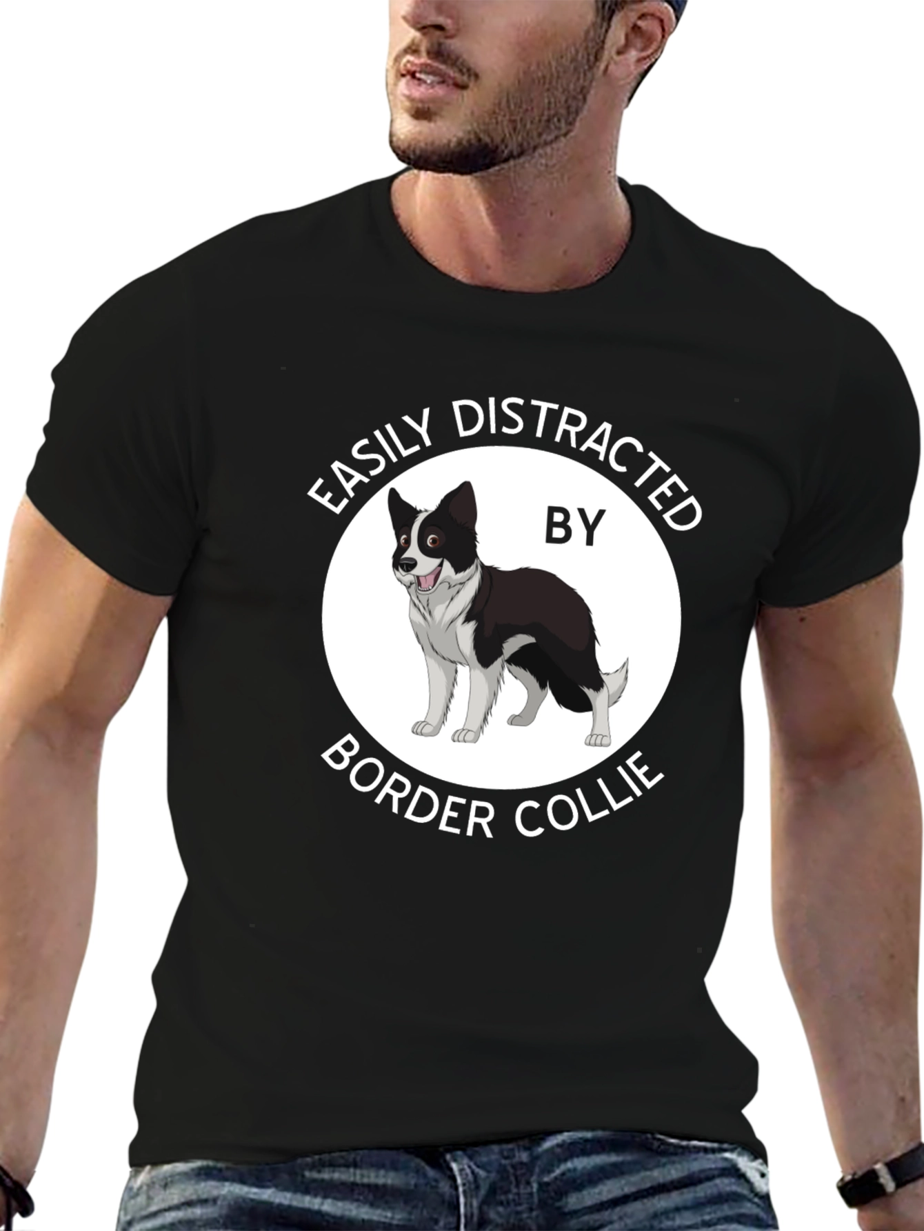 Easily Distracted Border Collie T-Shirt