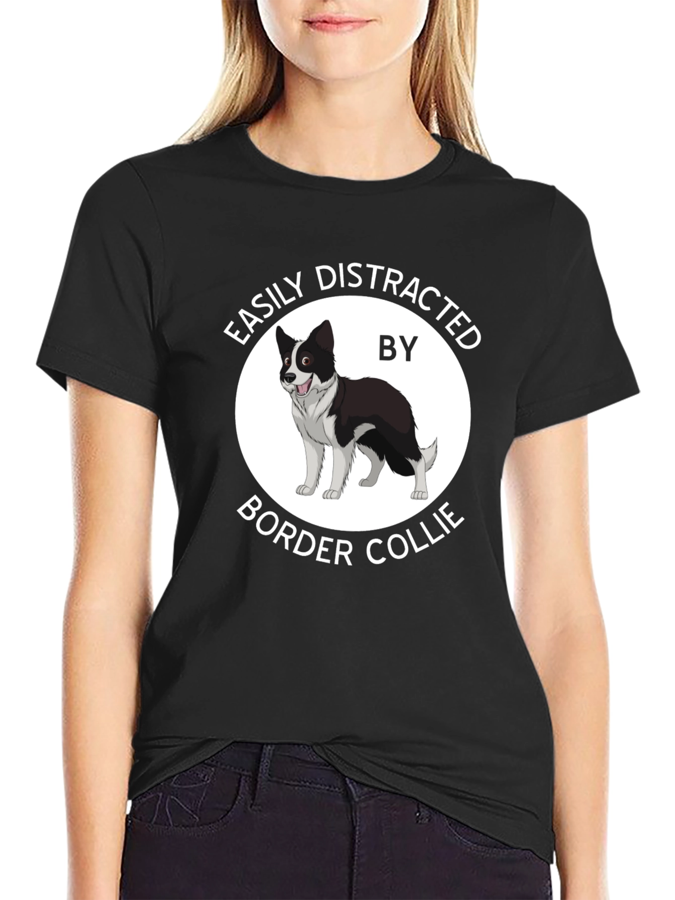 Easily Distracted Border Collie T-Shirt