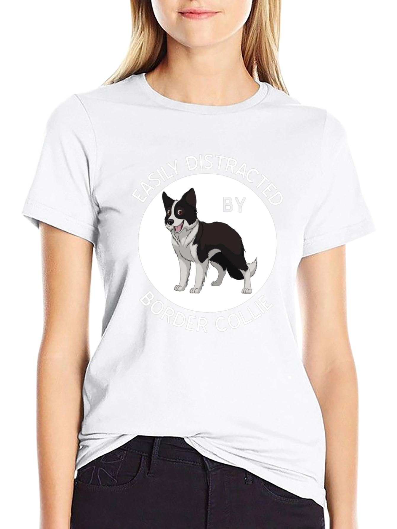 Easily Distracted Border Collie T-Shirt