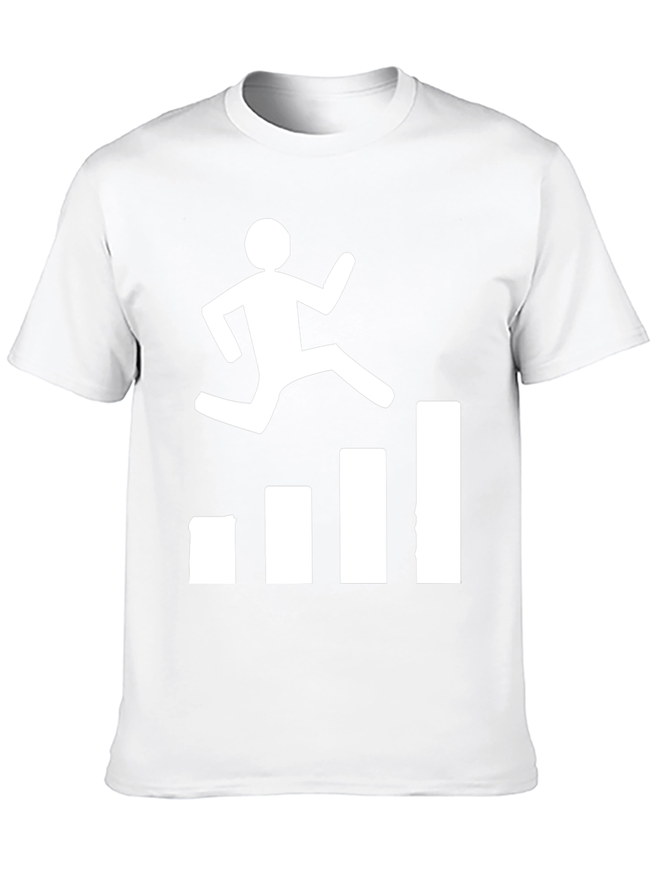 Motivational Hurdler Graphic Tee - Black