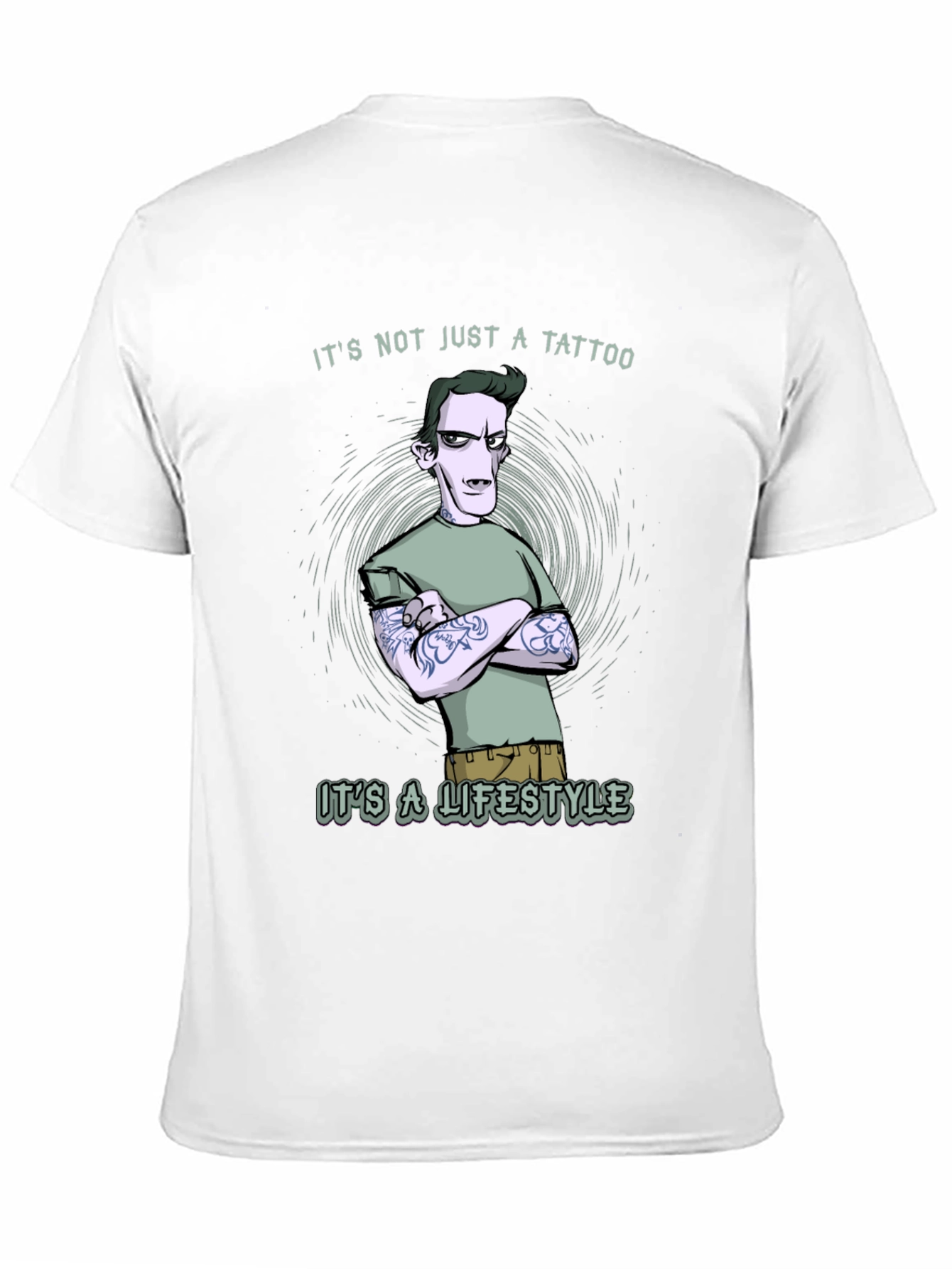 Tattoo Lifestyle Graphic Tee - Black Cotton T-Shirt