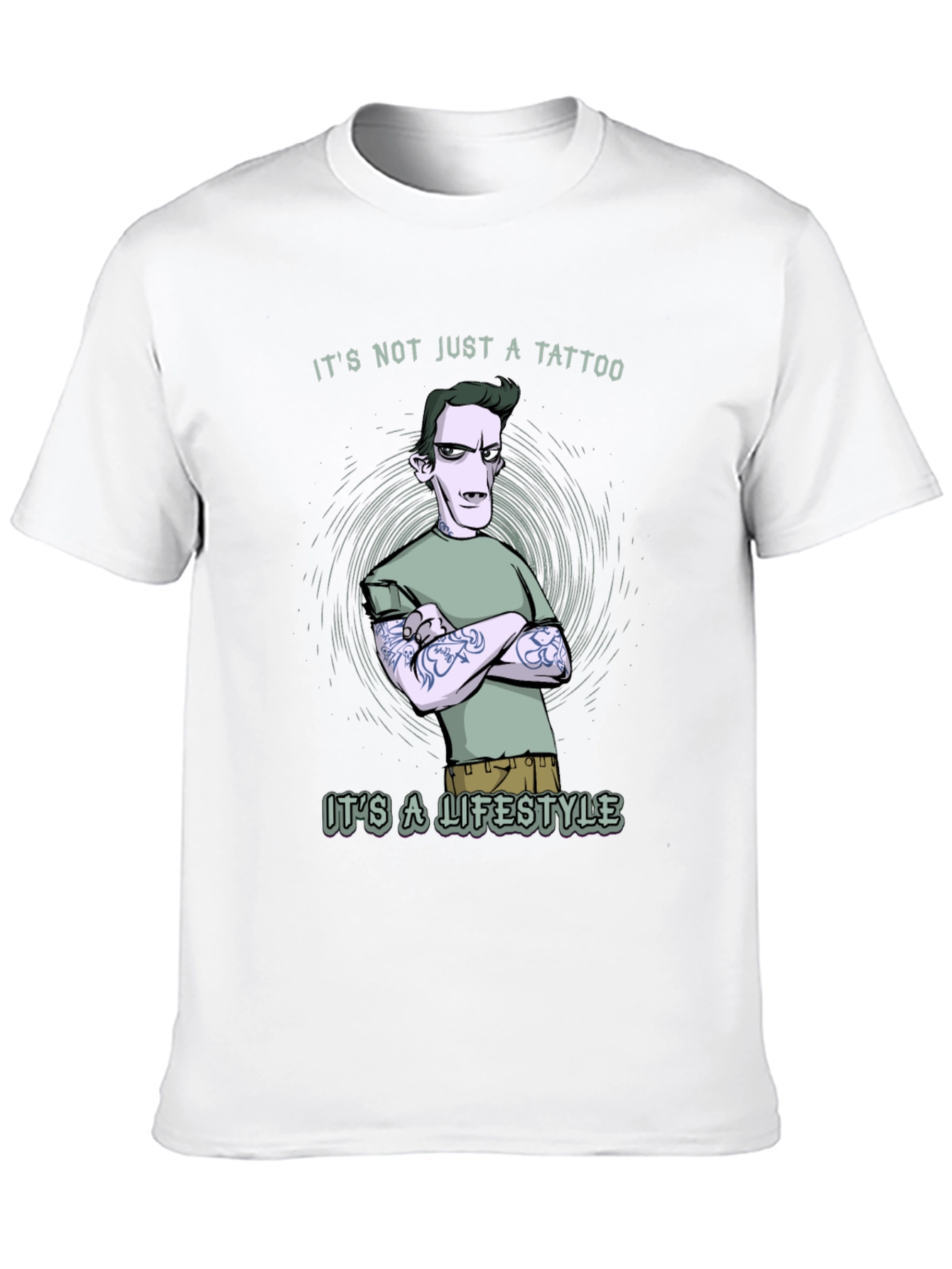 Tattoo Lifestyle Graphic Tee - Black Cotton T-Shirt